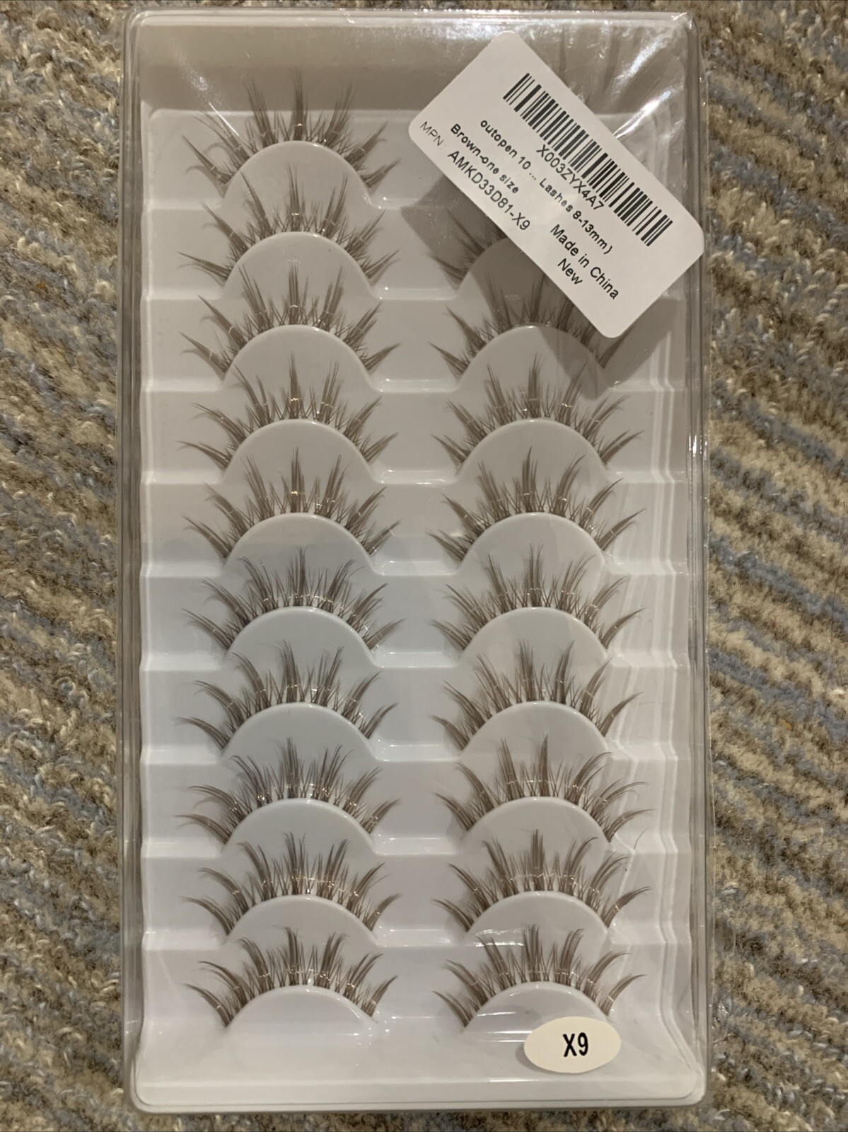 outopen 10 Pairs Brown Lashes Clear Band Brown Manga Lashes Japanese Anime outopen 10 Pairs Brown Lashes Clear Band Brown Manga Lashes Japanese Anime