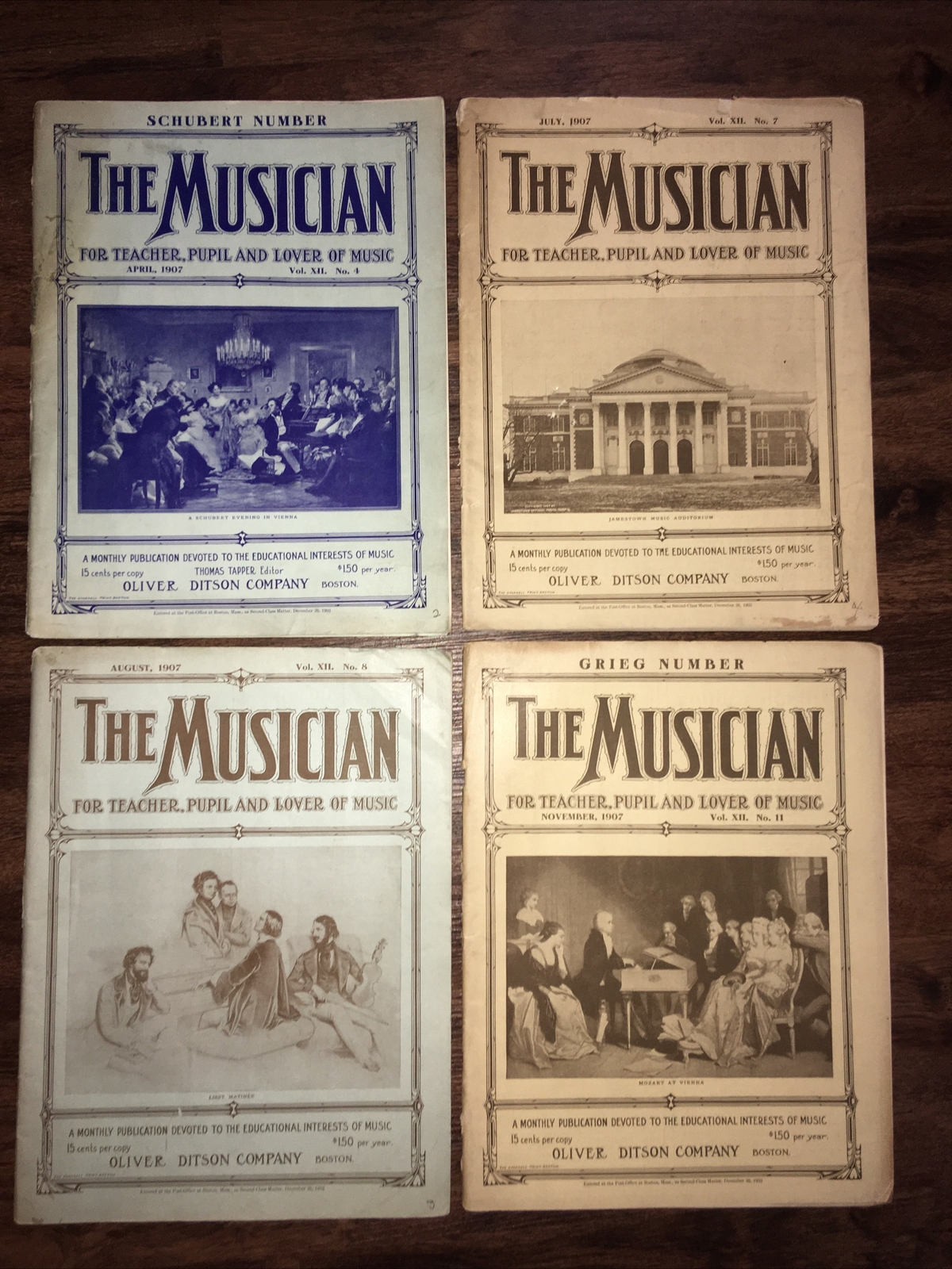 The Musician Magazines XII original lot 4,7,8,11 1900s Good Condition Collector The Musician Magazines XII original lot 4,7,8,11 1900s Good Condition Collector