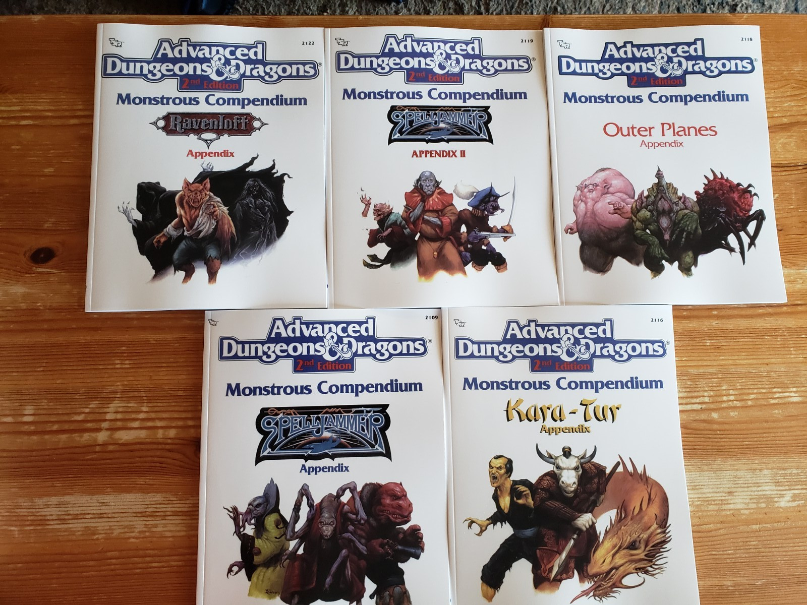 Monstrous Compendium Set 2 — 6-10 — (D&D, lot of 5 books, POD, Softcover, VF/NM) Monstrous Compendium Set 2 — 6-10 — (D&D, lot of 5 books, POD, Softcover, VF/NM)