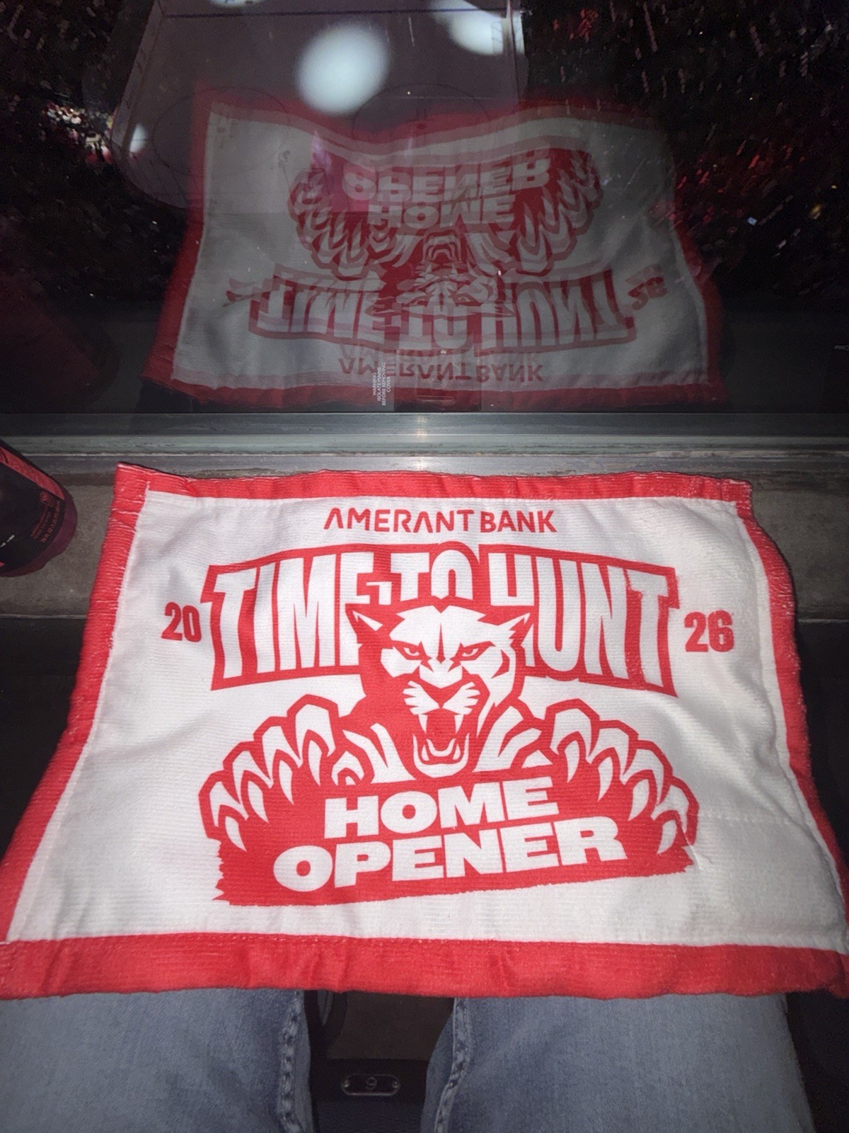 Florida Panthers Hockey 2026 Home Opener Rally Towel Light Up 10/10/26