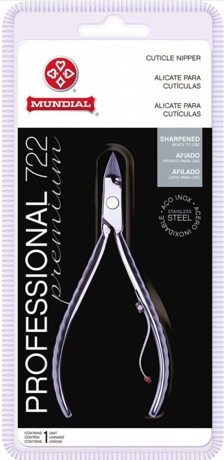 ALICATE MUNDIAL Cuticle Nipper Cutter 722 PR SHARPENED BY REI DOS ALICATES ALICATE MUNDIAL Cuticle Nipper Cutter 722 PR SHARPENED BY REI DOS ALICATES