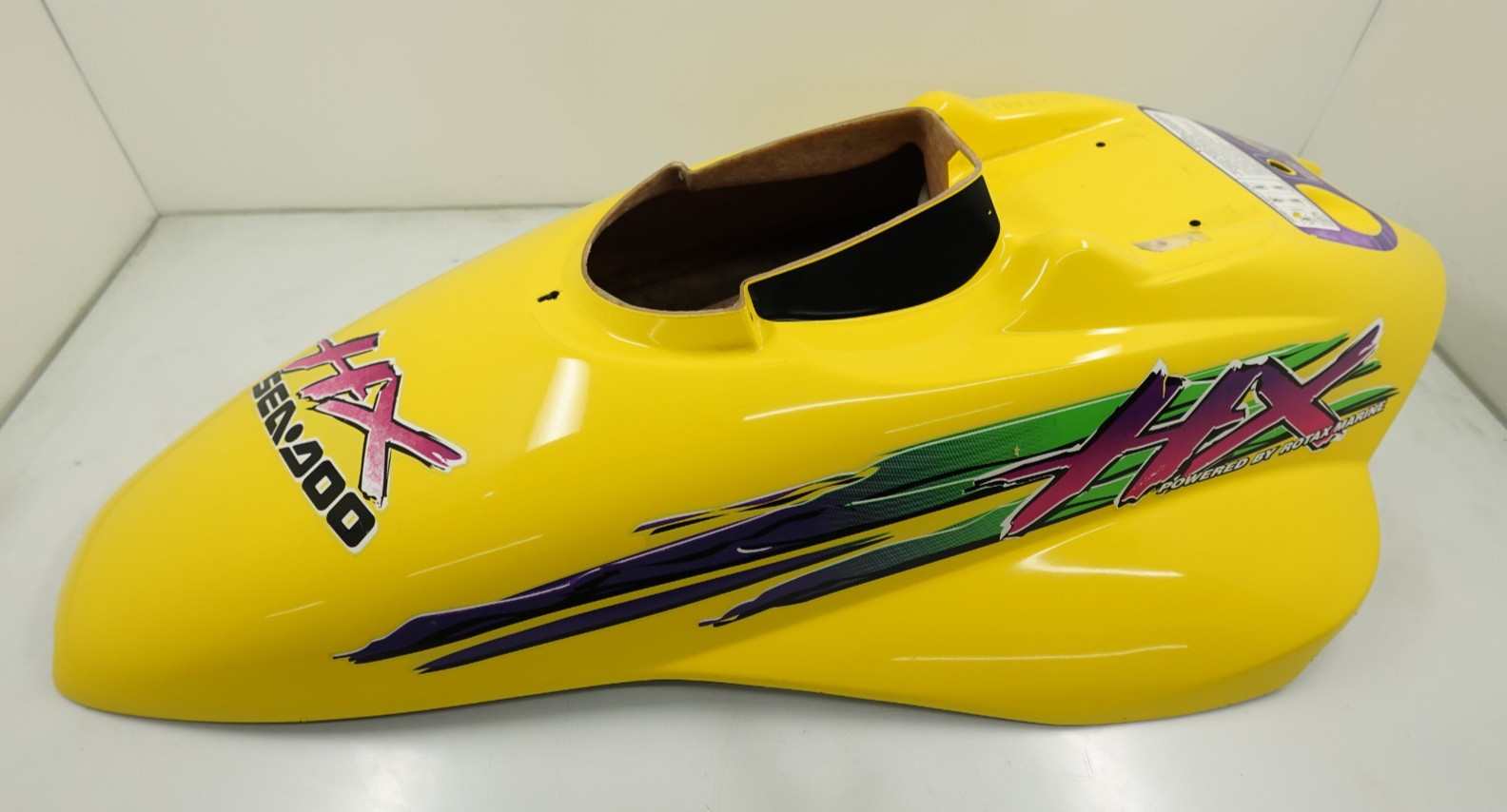 VERY NICE 1995-1997 Sea-Doo HX 720 OEM Hood (Yellow / Pink / Green)