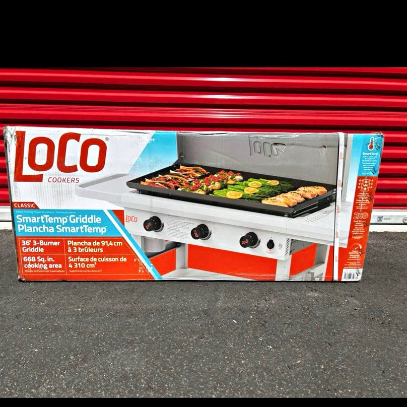 LOCO Cookers SmartTemp 36 in 3-Burner Propane Tabletop Griddle LOCO Cookers SmartTemp 36 in 3-Burner Propane Tabletop Griddle
