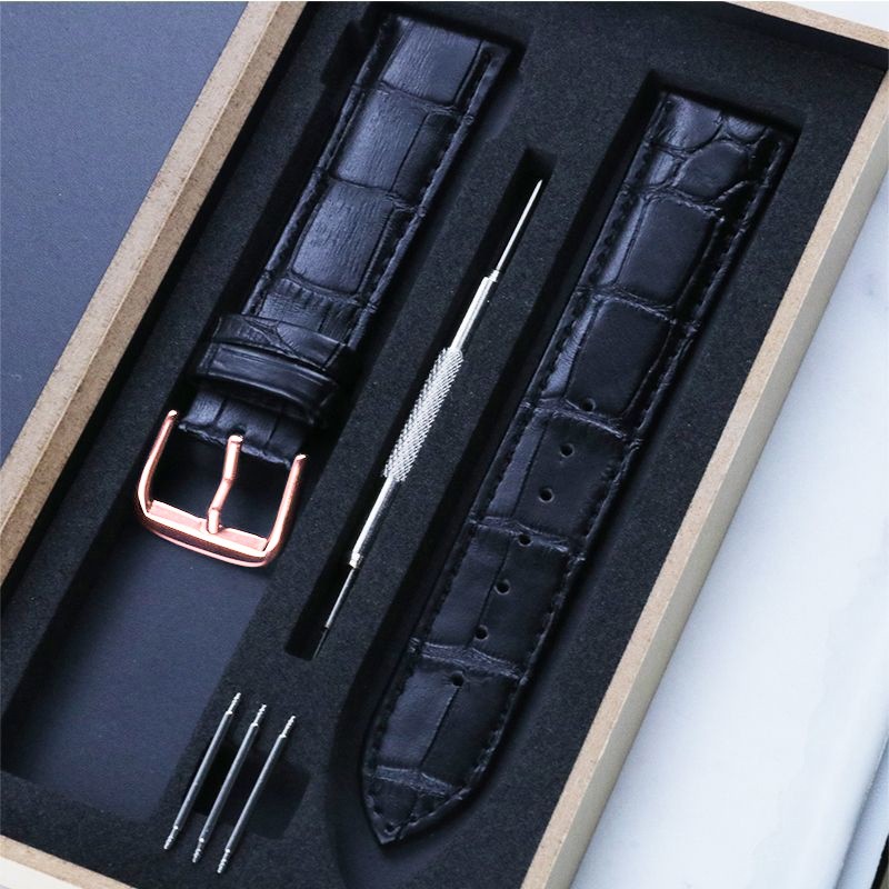 Boxed Quality Genuine Leather Watch Band Crocodile Grain Pin Buckle Strap10-24mm Boxed Quality Genuine Leather Watch Band Crocodile Grain Pin Buckle Strap10-24mm