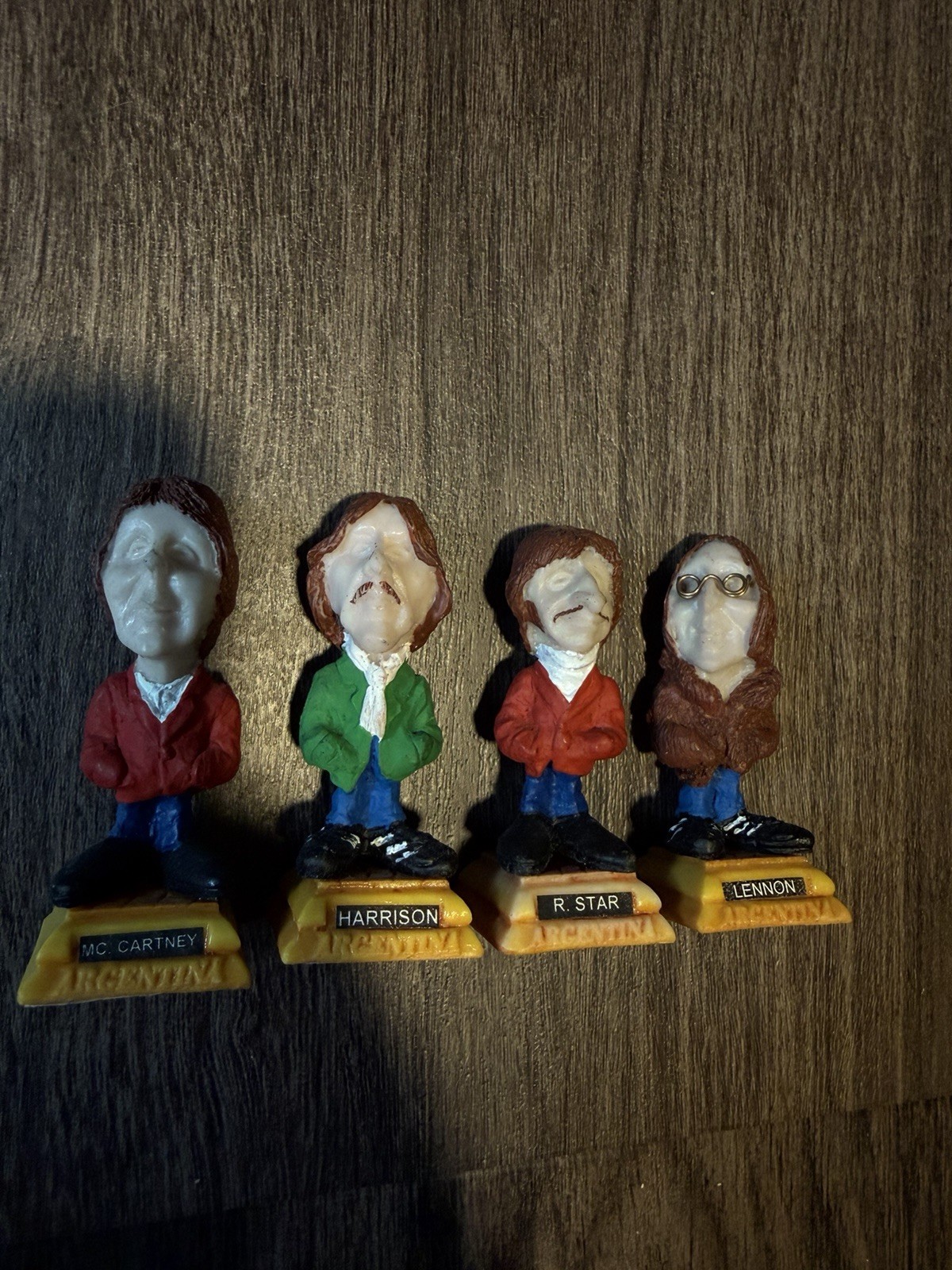 The Beatles Figurines Ponce Argentina Hand Painted Miniature Sculptures Rare HTF The Beatles Figurines Ponce Argentina Hand Painted Miniature Sculptures Rare HTF