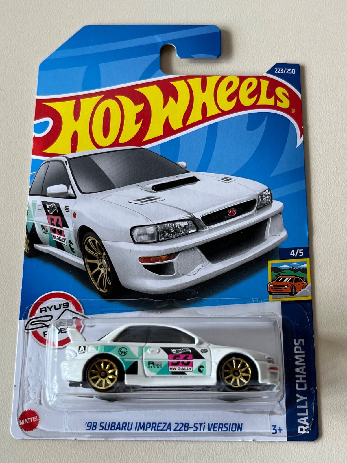 2022 Hot Wheels TREASURE HUNT 98 Subaru Impreza 22B-Sti Version 2022 Hot Wheels TREASURE HUNT 98 Subaru Impreza 22B-Sti Version