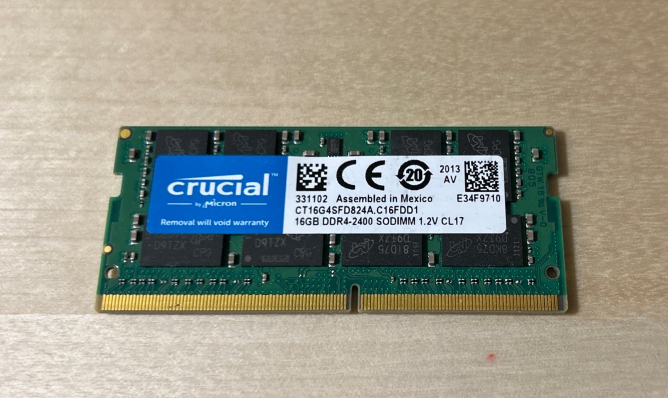 Crucial 16GB DDR4-2400 SO-DIMM Memory RAM CT16G4SFD824A.C16FDD1