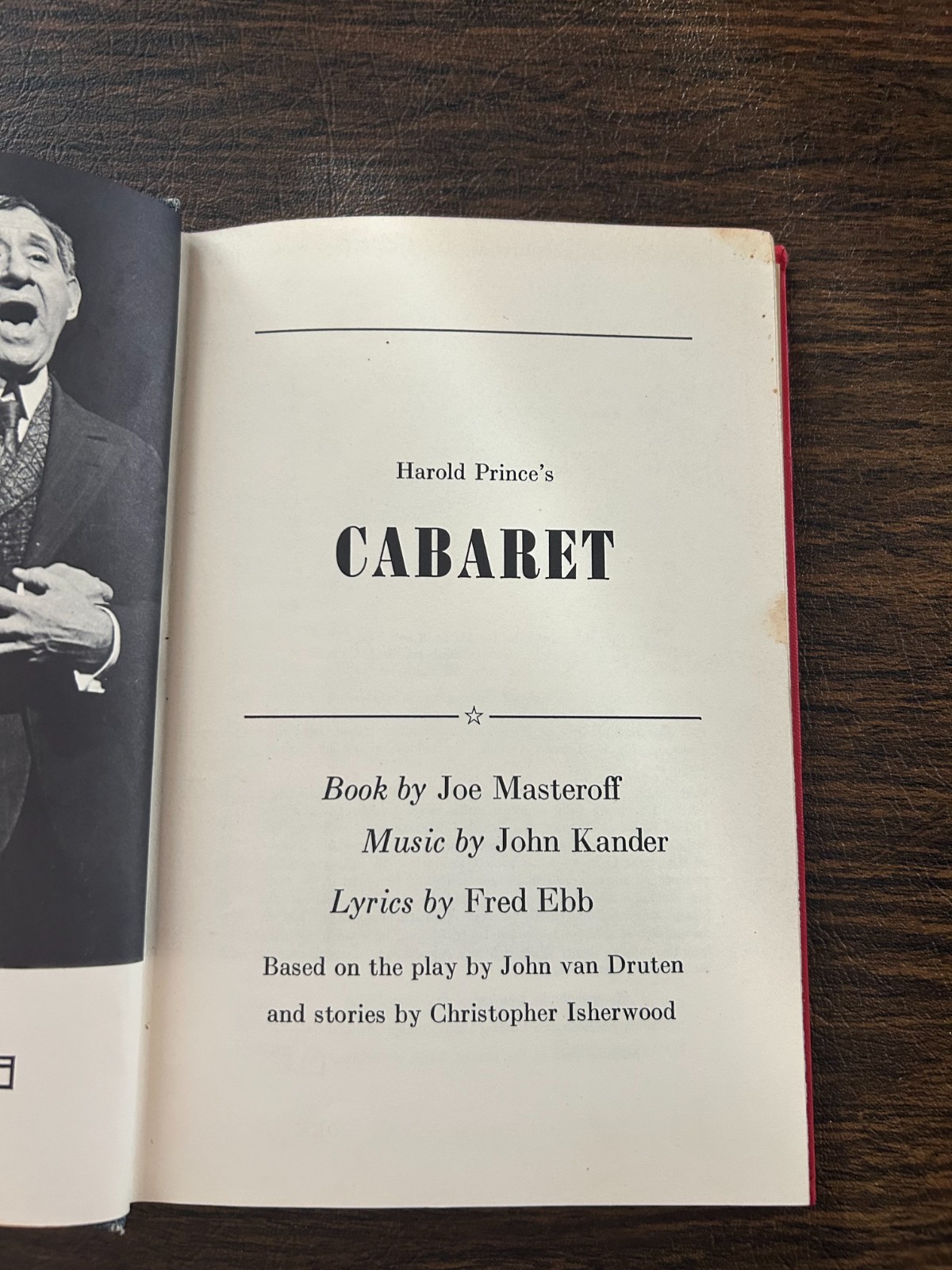Cabaret Original Book Cabaret Original Book