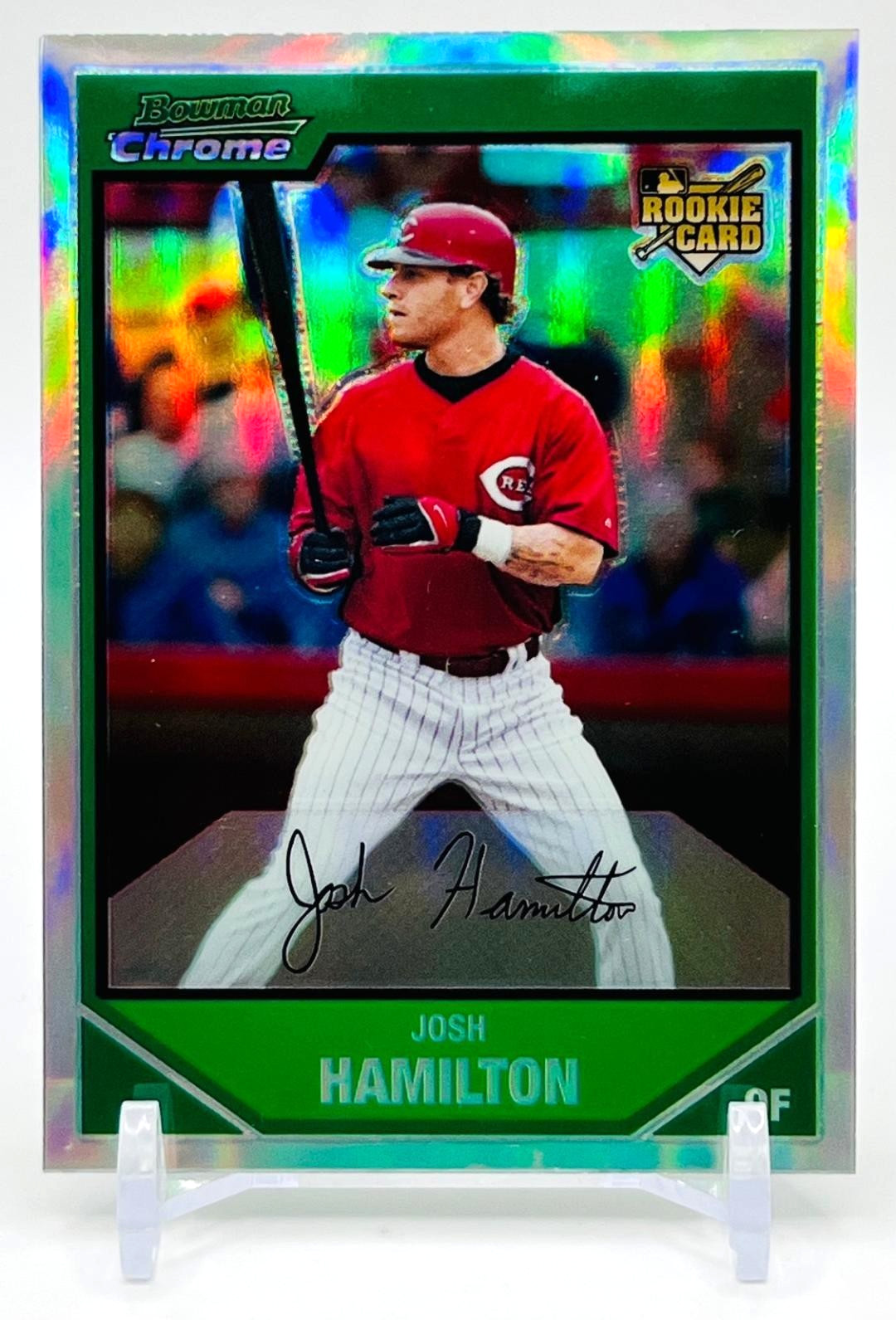 2007 Bowman Chrome Josh Hamilton Refractor RC #198 Cincinnati Reds Rookie Card