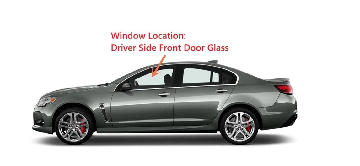 Fits 2014-2017 Chevrolet SS Driver Left Side Front Door Window Glass US Model Fits 2014-2017 Chevrolet SS Driver Left Side Front Door Window Glass US Model