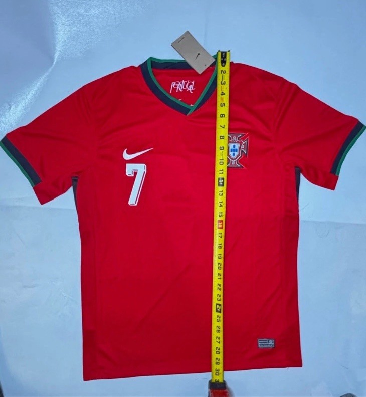 Nike Portugal Cristiano Ronaldo #7 Soccer Jersey Mens L Red/Green
