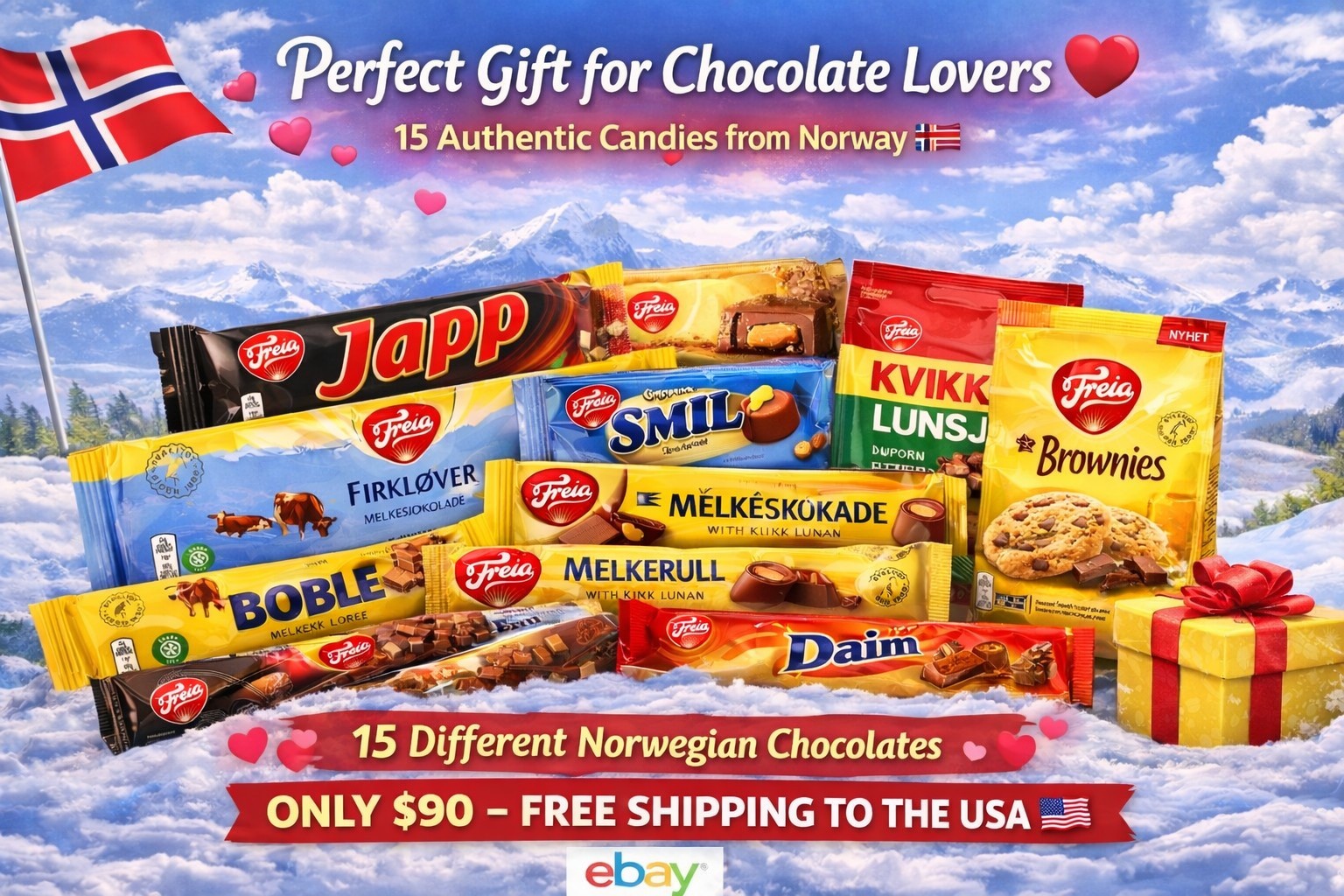Norwegian Candy Box 🇳🇴 | 15 Authentic Chocolates From Norway | Norwegian Candy Box 🇳🇴 | 15 Authentic Chocolates From Norway |