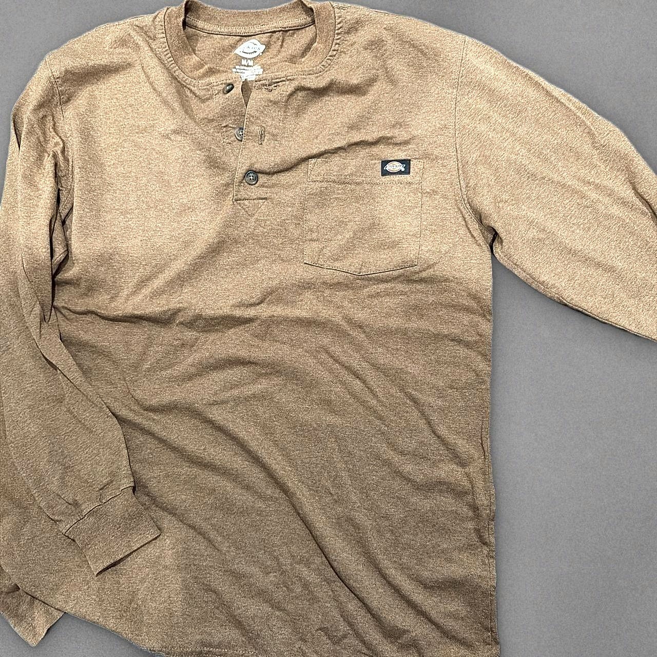 Dickies Long Sleeve Work Shirt Brown Men\'s M Brand New Dickies Long Sleeve Work Shirt Brown Men\'s M Brand New
