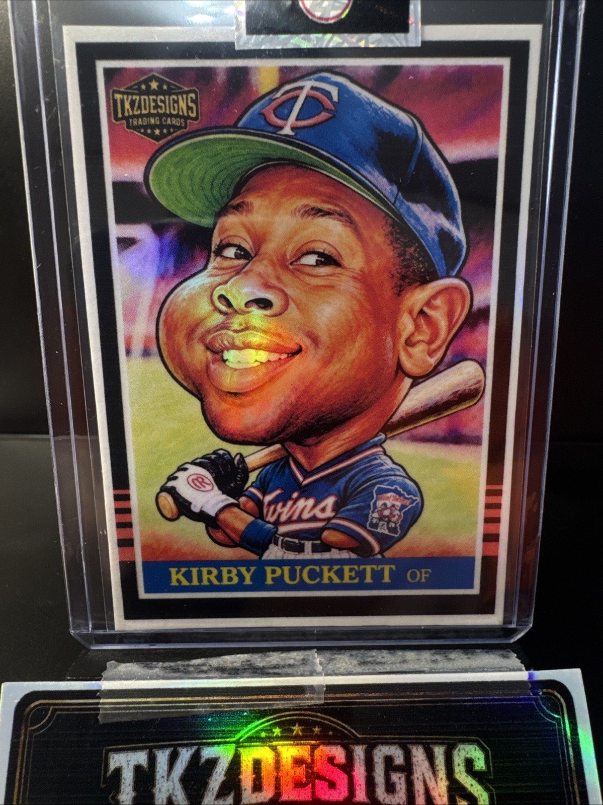 2026 Tkzdesigns Throwback Rookie Kirby Puckett Caricature KP1