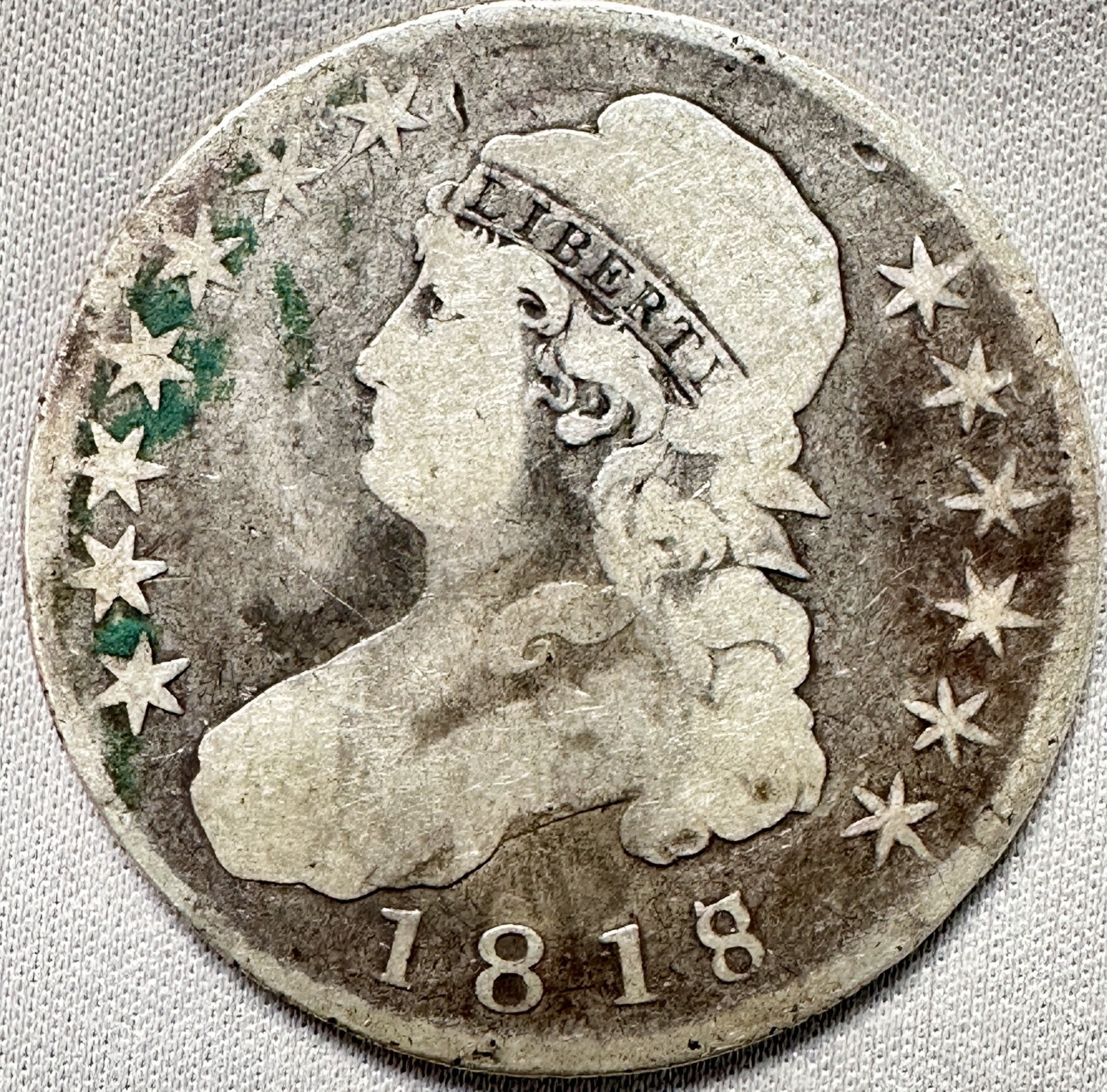 1818/7 United States 50 Cents / ½ Dollar \