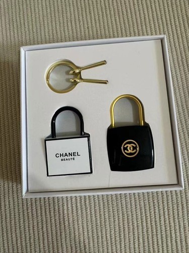 CHANEL PadLock Lock & Key Set Rare Counter VIP Giveaway Gift Bag Charm Keychain