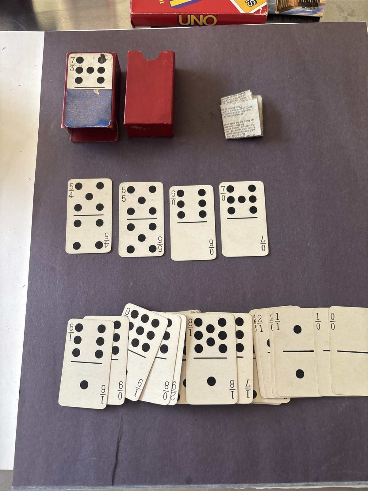Vintage 1906 US Mini Playing Card Dominoes COMPLETE Rules Game Instructions USA Vintage 1906 US Mini Playing Card Dominoes COMPLETE Rules Game Instructions USA