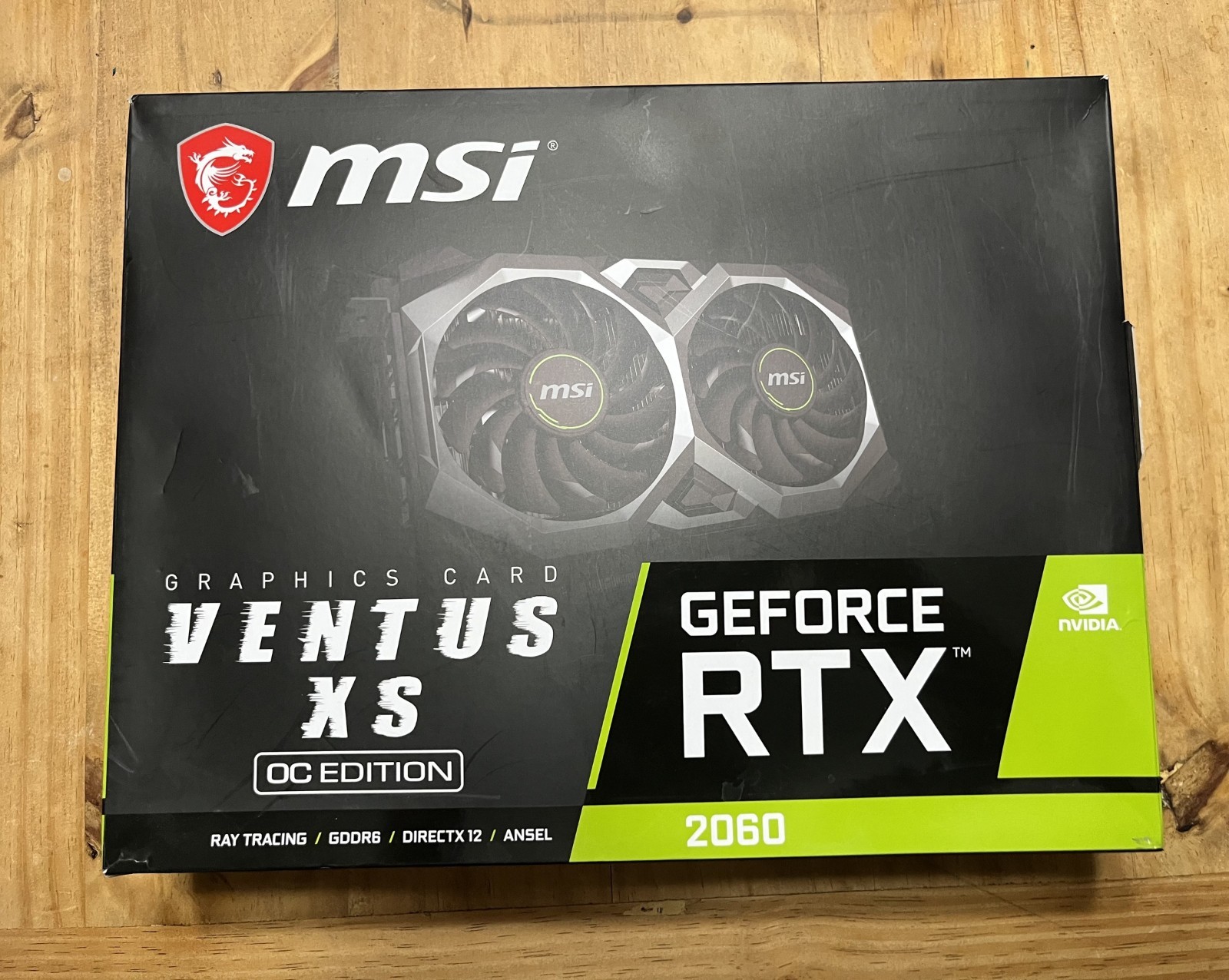 MSI GeForce RTX 2060 VENTUS XS OC 6GB Used in Box GPU