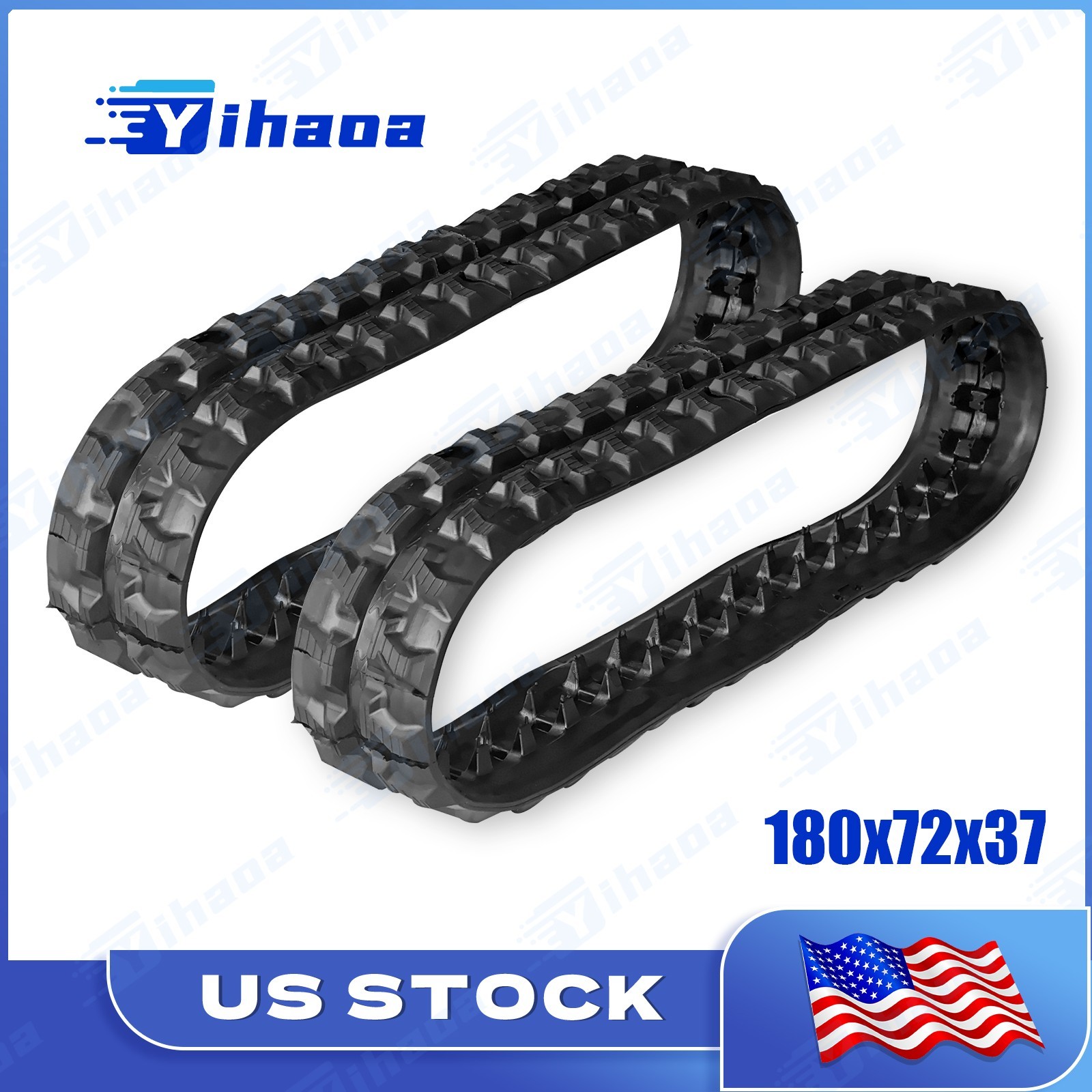 Two Tracks 180*72*37mm Size for China Mini Excavator 2 Pcs Tracks Two Tracks 180*72*37mm Size for China Mini Excavator 2 Pcs Tracks