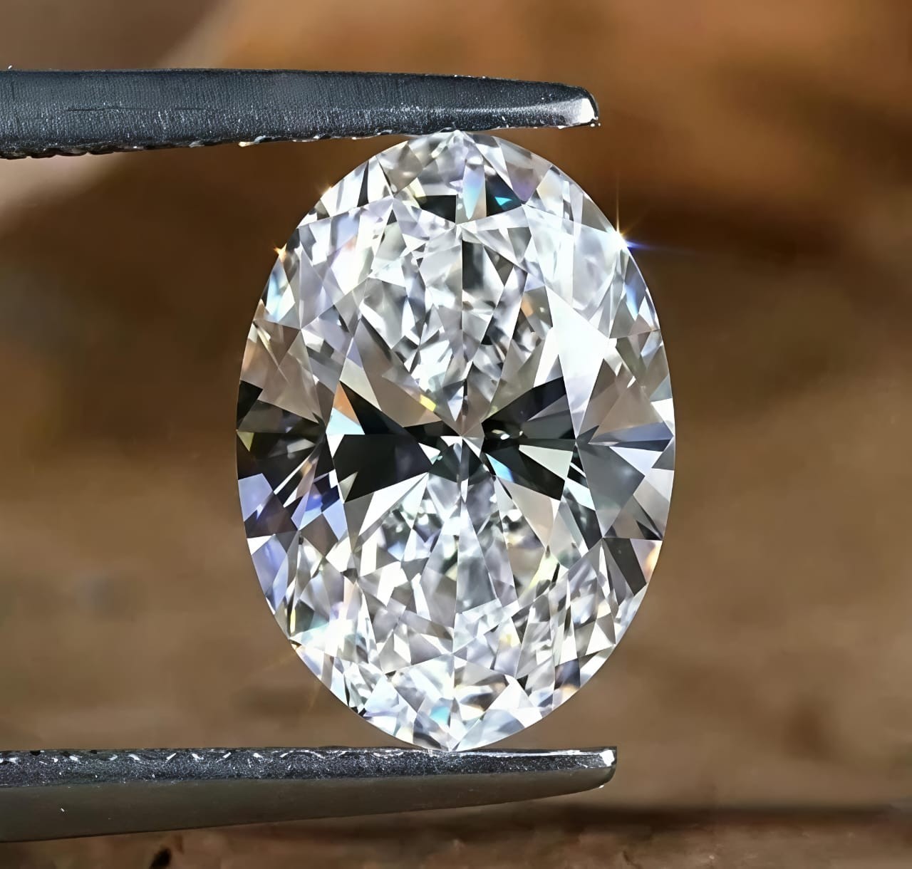 6.40 CT Oval Cut VVS1, D-E Grade Lab Grown Diamond 10x14 mm Gemstone +Gift