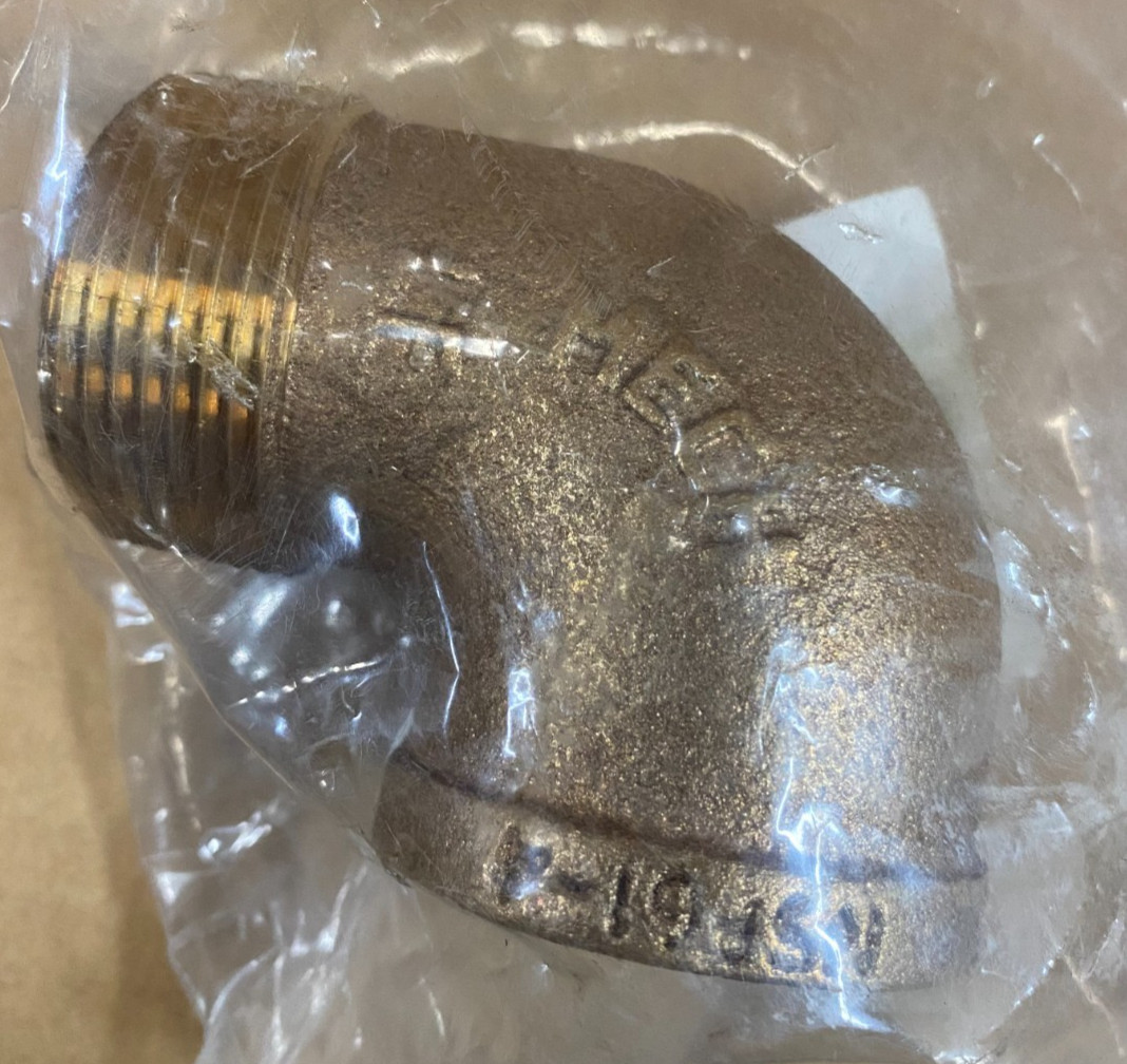 Anderson Metals 1-1/4 in X 1-1/4 in Red Brass 90 Degree Street Elbow 738116-20