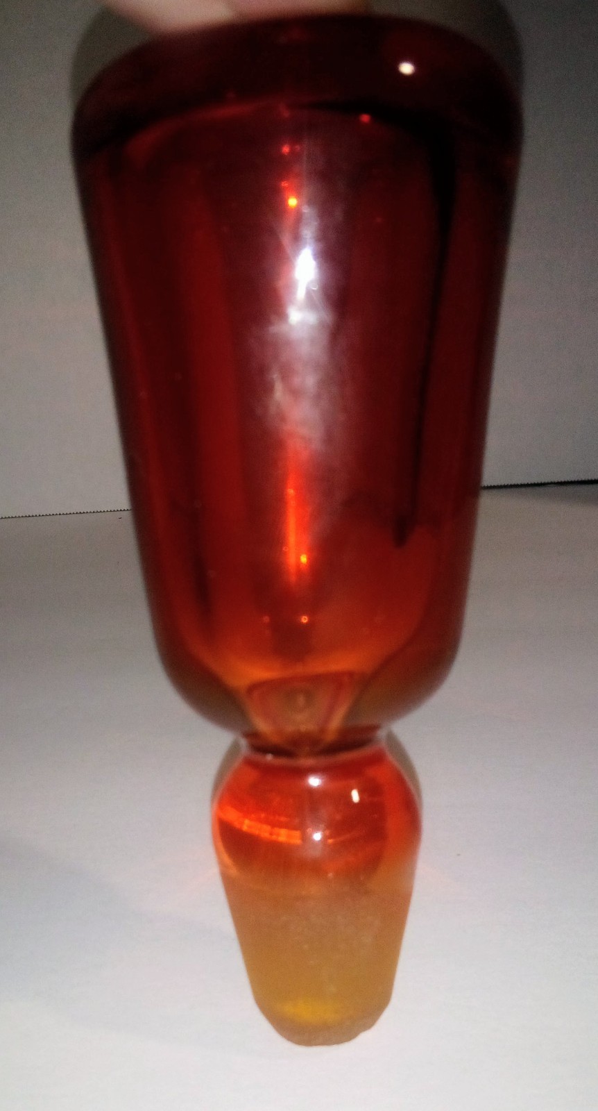Vintage MCM Blenko #6416 STOPPER ONLY Tangerine Decanter Joel Myers Amberina Glo Vintage MCM Blenko #6416 STOPPER ONLY Tangerine Decanter Joel Myers Amberina Glo