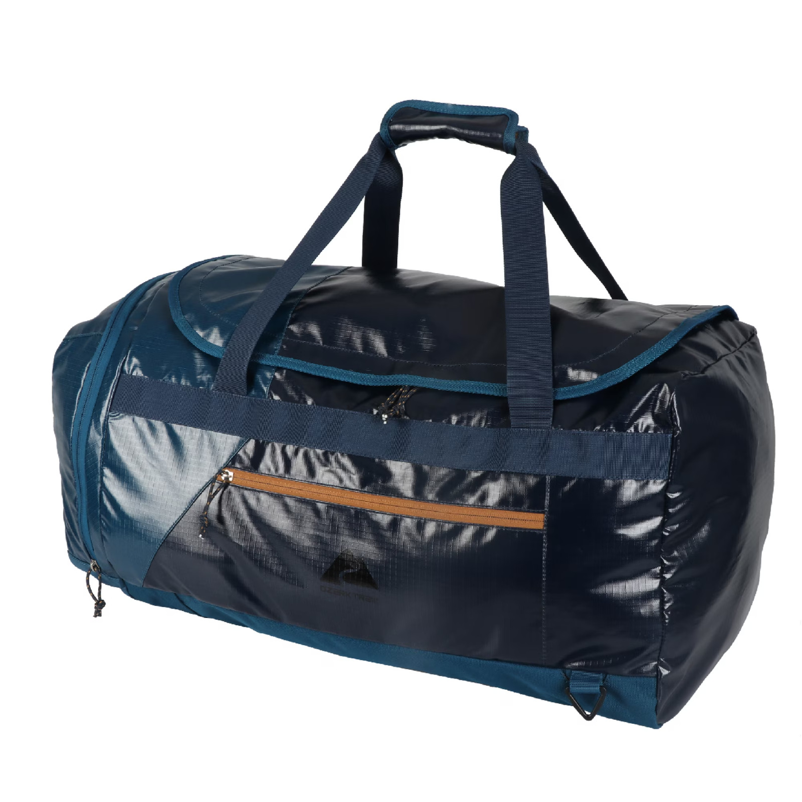 Ozark Trail 70L Coated Polyester Ripstop Duffel Bag with Backpack Straps, Blue Ozark Trail 70L Coated Polyester Ripstop Duffel Bag with Backpack Straps, Blue