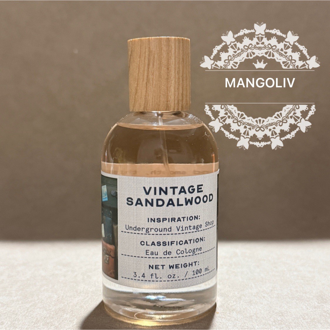 Vintage Sandalwood ~ Tru Fragrance Eau De Cologne Spray 3.4 oz 100ml For Unisex