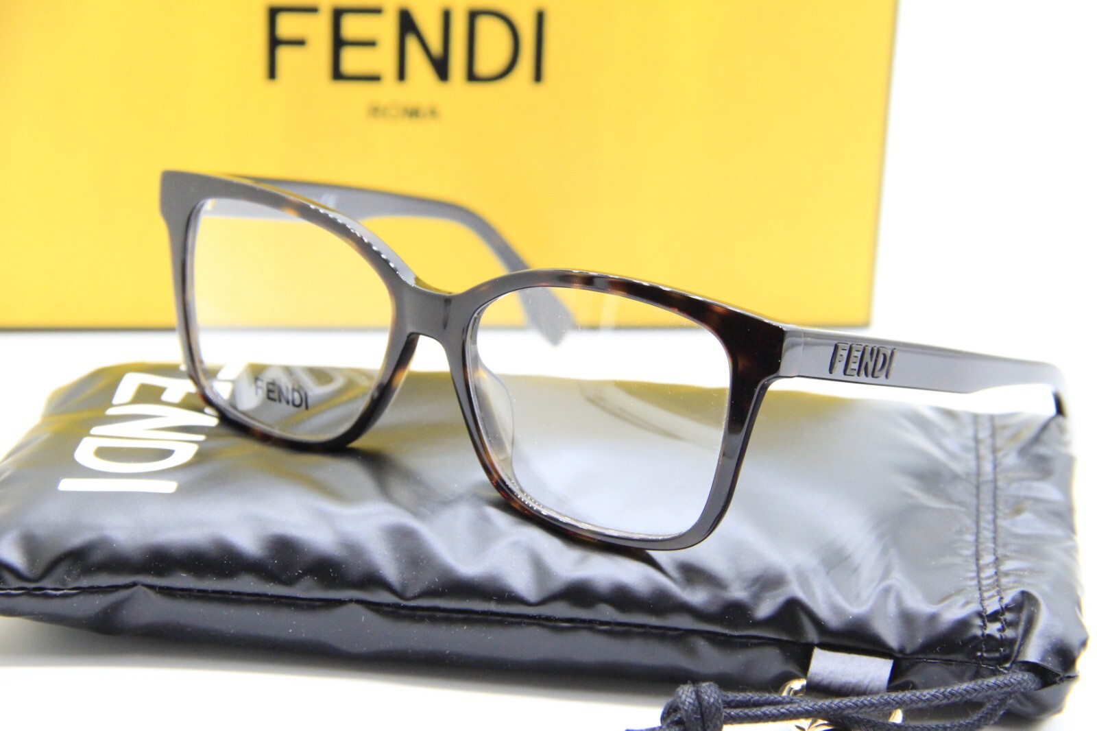 NEW FENDI FE 50016I 052 HAVANA AUTHENTIC EYEGLASSES W CASE 52-15