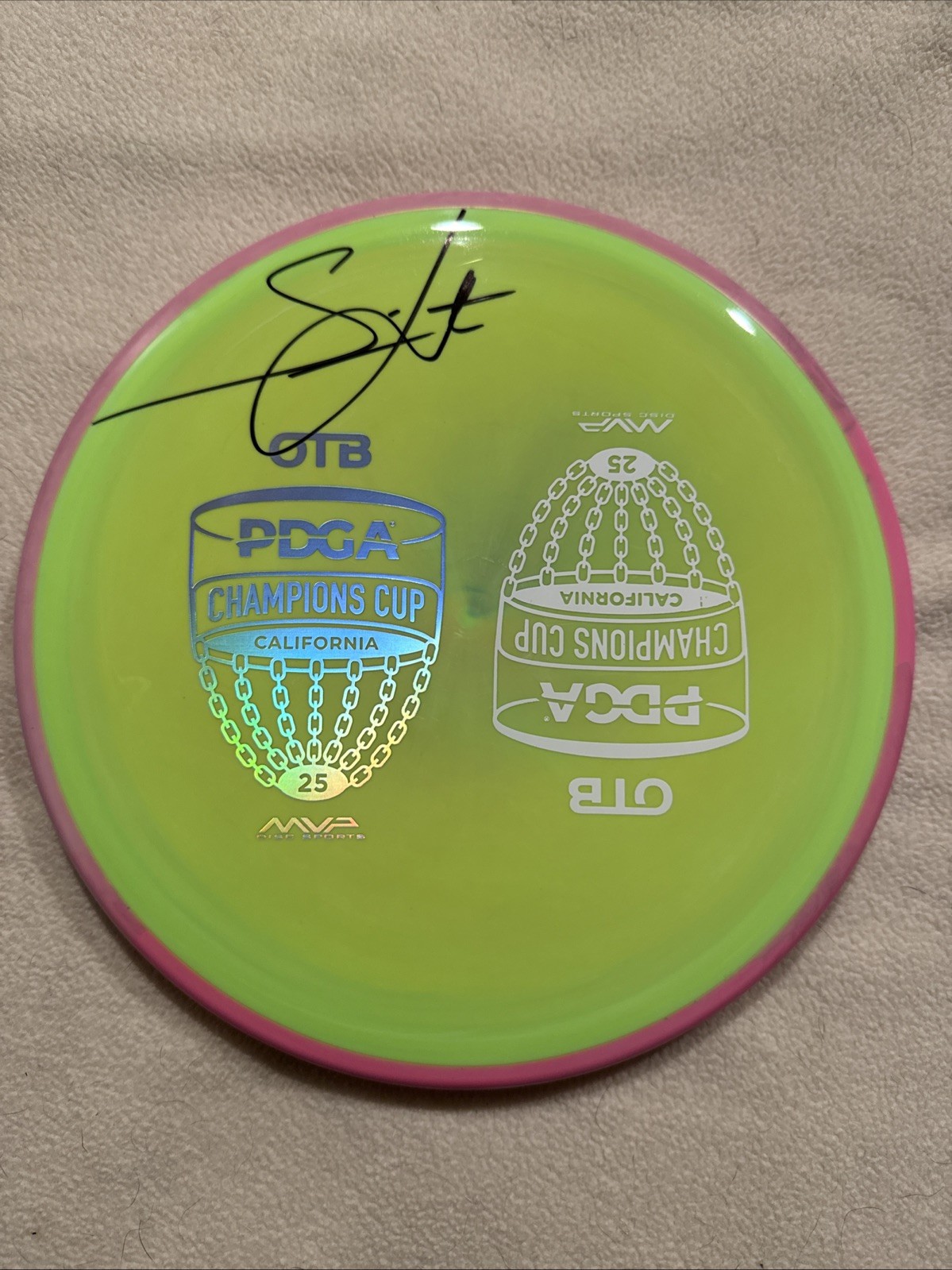 Axiom Neutron Prototype Balance Simon Lizotte Autographed Disc Golf Midrange