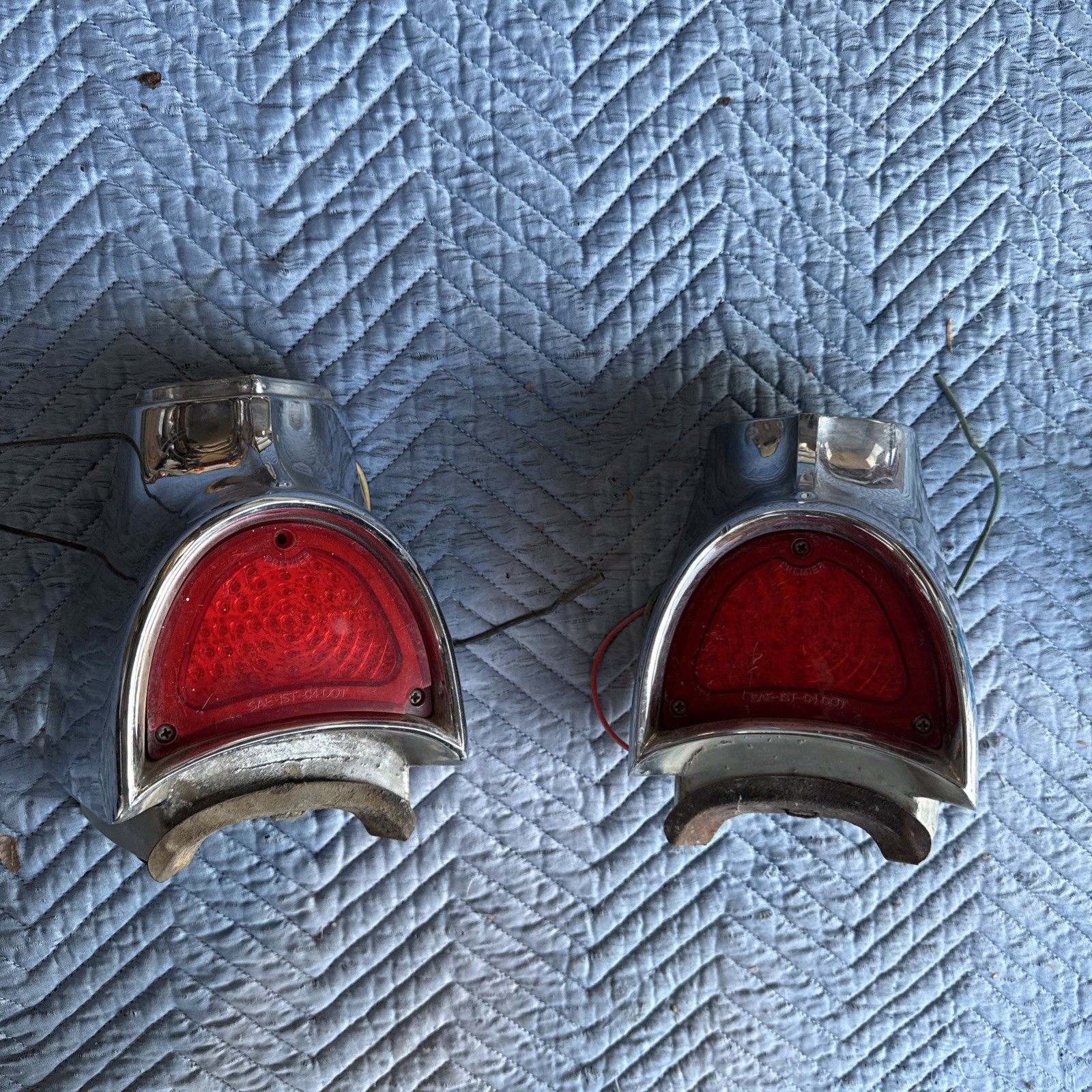 Vintage 1957 Chevy Chevrolet Bel-Air Tail Light Assemblies Vintage 1957 Chevy Chevrolet Bel-Air Tail Light Assemblies