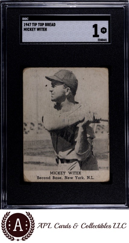 1947 Tip Top Bread Mickey Witek SGC 1 RARE 1947 Tip Top Bread Mickey Witek SGC 1 RARE