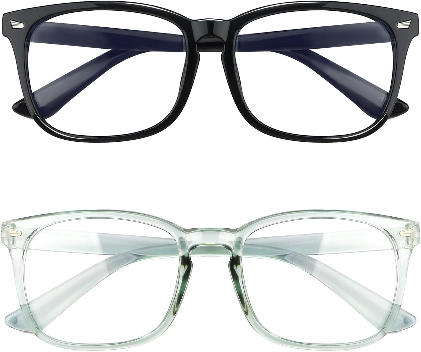 Blue Light Blocking Glasses, 2 Pack Blue Light Glasses Men, Blue Light Glasses W Blue Light Blocking Glasses, 2 Pack Blue Light Glasses Men, Blue Light Glasses W