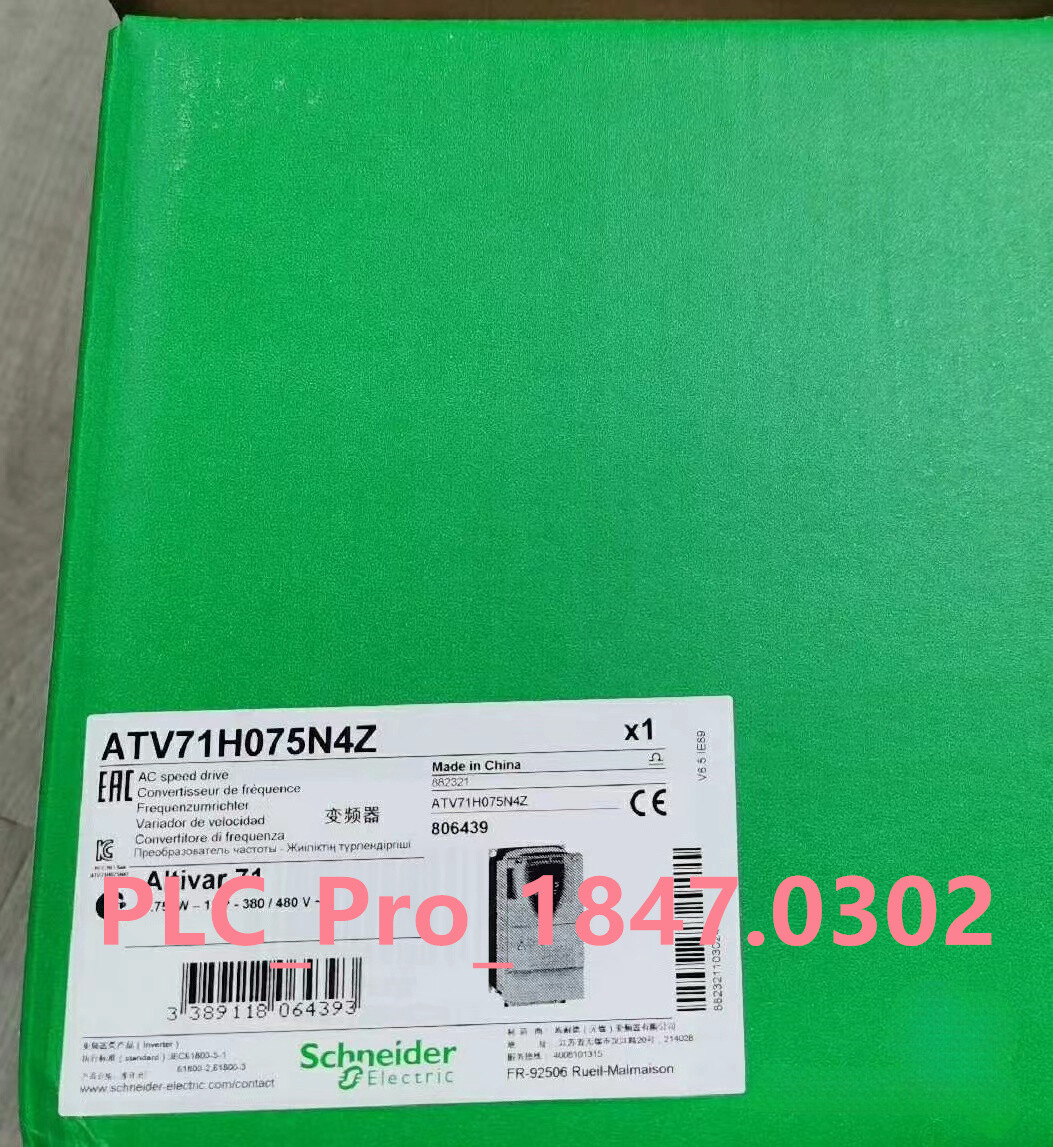 ATV71H075N4Z 1PC New Schneider ATV71H075N4Z 0.75kw 380-480v  Fast delivery