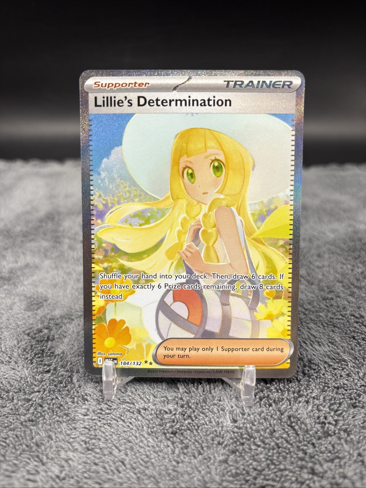 2025 Pokemon Lillie's Determination Special Illustration Rare #184/132 2025 Pokemon Lillie's Determination Special Illustration Rare #184/132