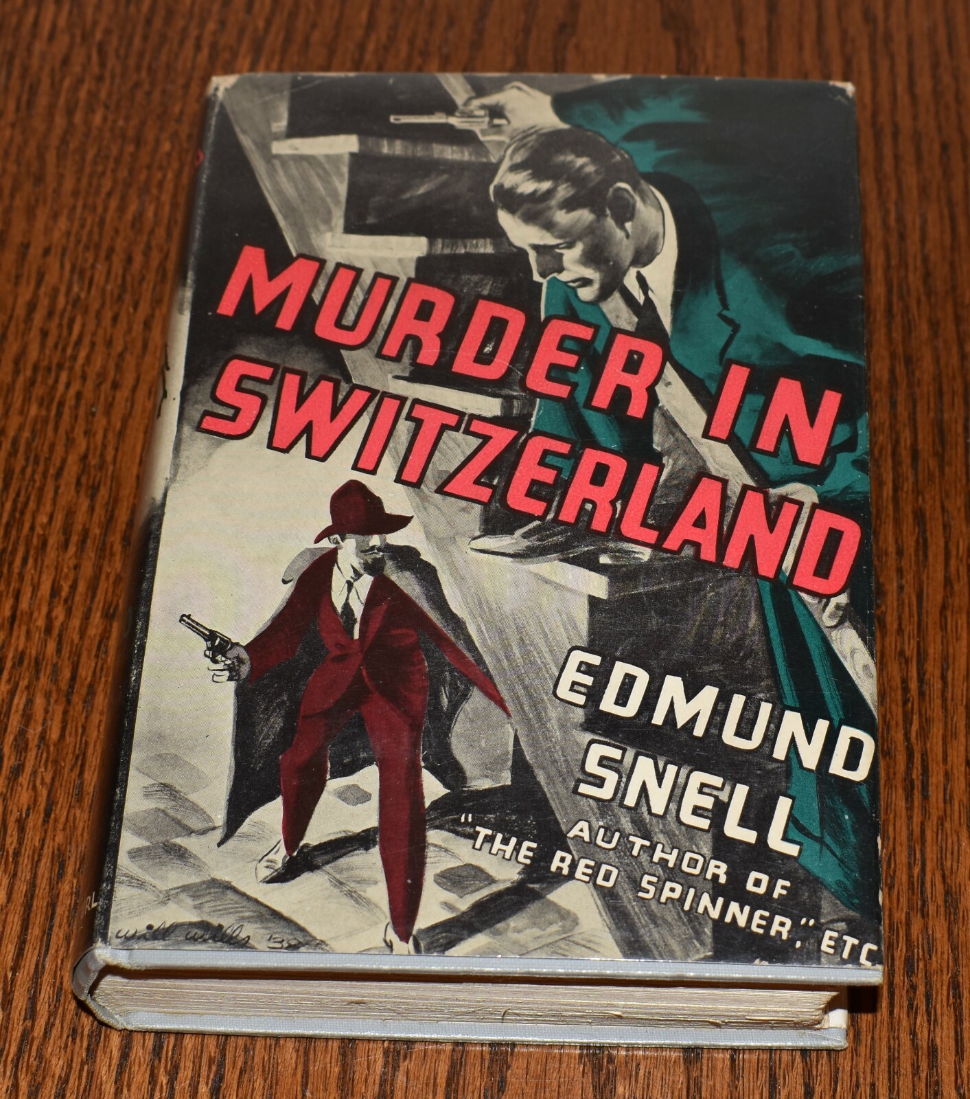 MURDER IN SWITZERLAND by Edmund Snell 1938 Clue Club Mystery 1st Ed Original DJ