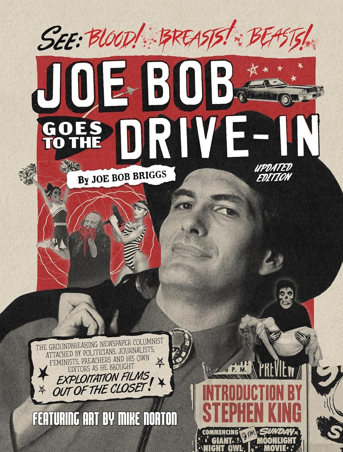 BRAND NEW Joe Bob Goes to the Drive-In (Updated Edition) Hardcover Book Briggs BRAND NEW Joe Bob Goes to the Drive-In (Updated Edition) Hardcover Book Briggs