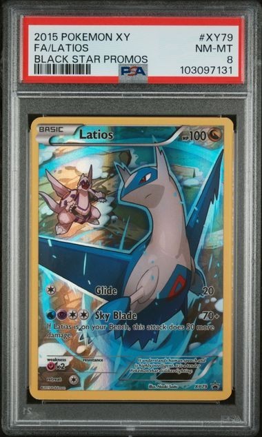 2015 POKEMON XY BLACK STAR PROMOS #XY79 FA/LATIOS BLACK STAR PROMOS PSA 8 2015 POKEMON XY BLACK STAR PROMOS #XY79 FA/LATIOS BLACK STAR PROMOS PSA 8