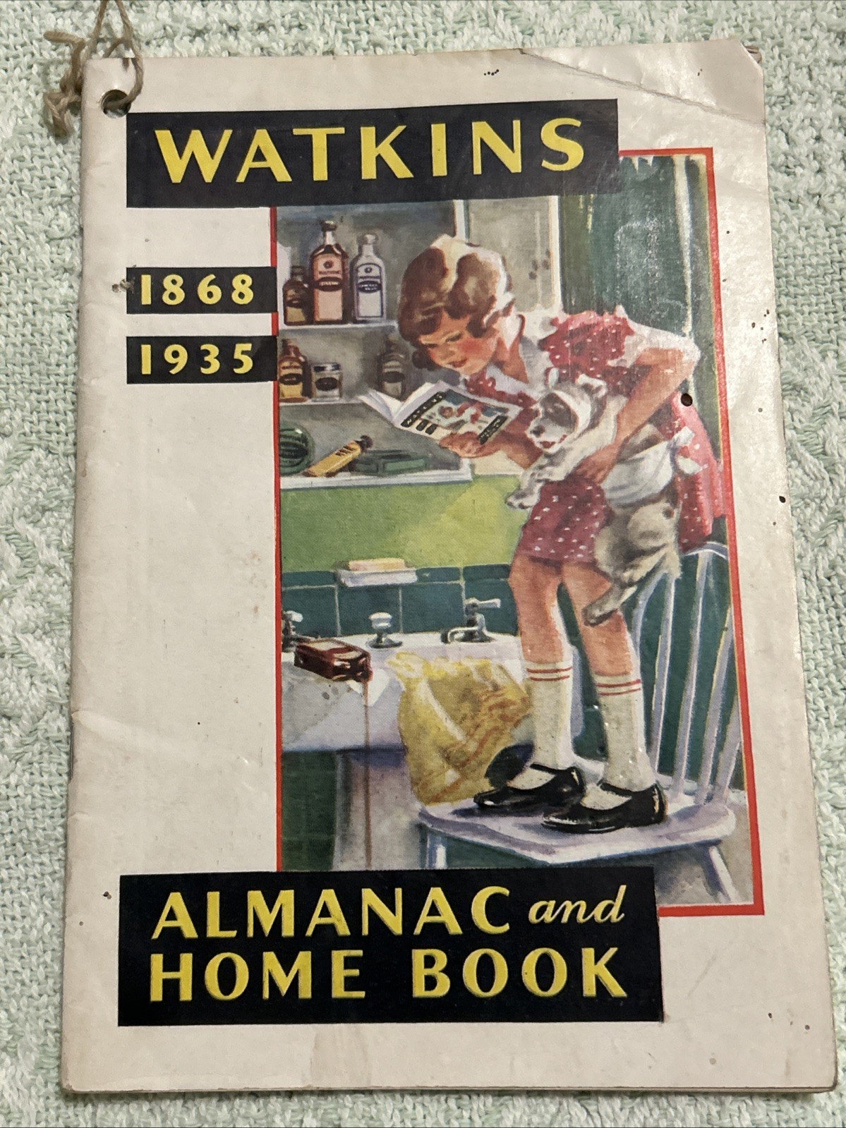 Vintage 1935 Watkins Almanac & Home Book. Vintage 1935 Watkins Almanac & Home Book.