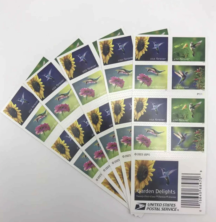 USPS Garden Delights 5 Booklet of 20 (total 100) Scott#5845-5848 Forever Stamps USPS Garden Delights 5 Booklet of 20 (total 100) Scott#5845-5848 Forever Stamps