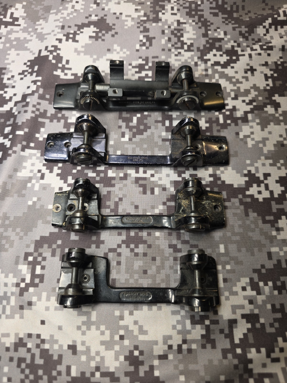 LOT OF 4 KUHARSKY BROS RIFLE SCOPE BASE MV MAUSER 98 MVL WBY MARK V WIN 70 BASE LOT OF 4 KUHARSKY BROS RIFLE SCOPE BASE MV MAUSER 98 MVL WBY MARK V WIN 70 BASE