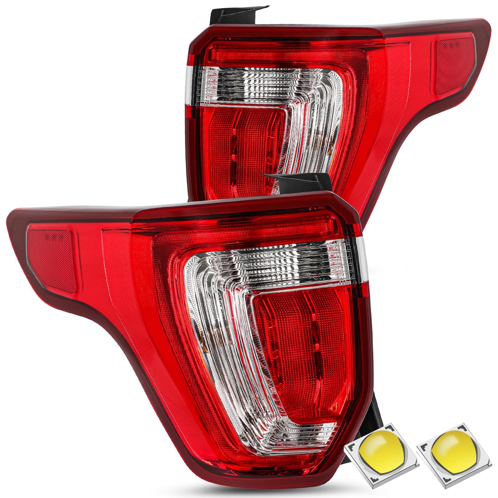LED Tail Light Assembly Compatible with 16-19 Ford Explorer