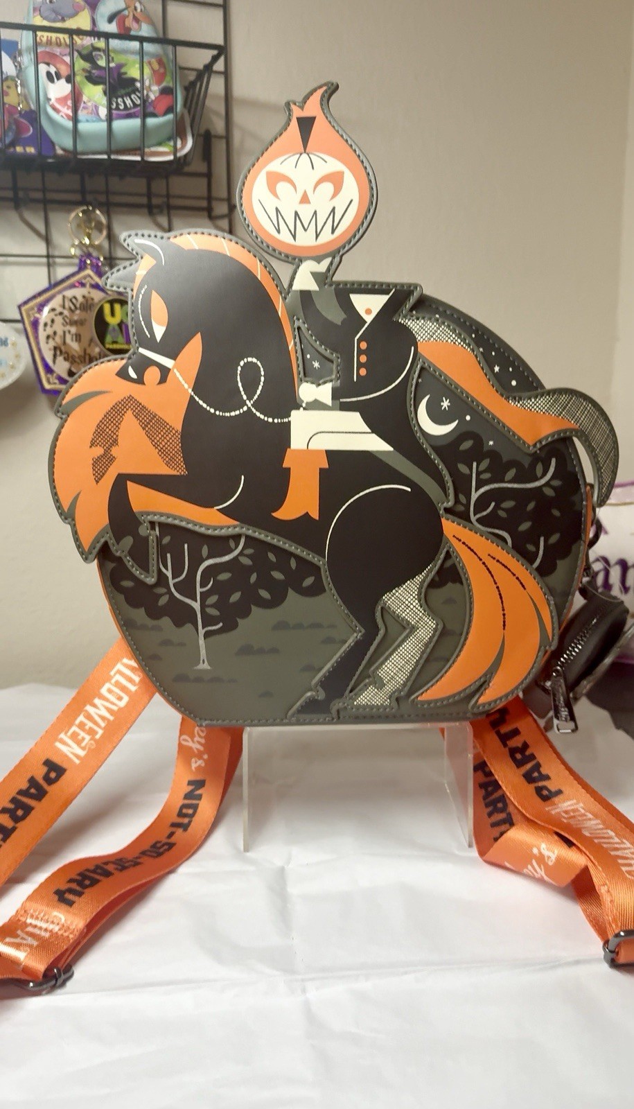 Headless Horseman 2026 Mickeys Not Halloween Party Loungefly Backpack Bag New Headless Horseman 2026 Mickeys Not Halloween Party Loungefly Backpack Bag New