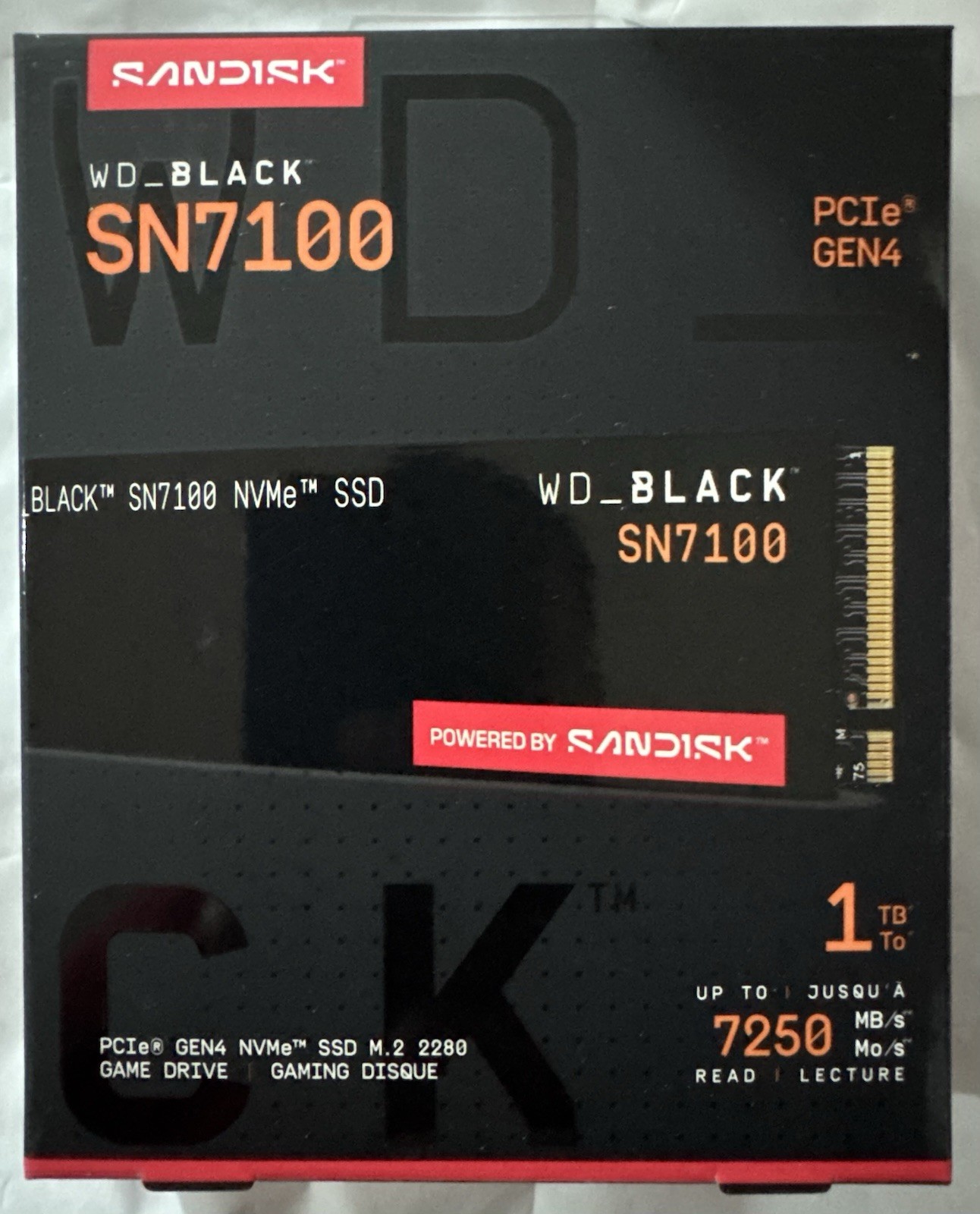 New Sealed SanDisk WD_BLACK 1TB SN7100 NVMe Internal SSD Gen 4 x4 NVMe New Sealed SanDisk WD_BLACK 1TB SN7100 NVMe Internal SSD Gen 4 x4 NVMe