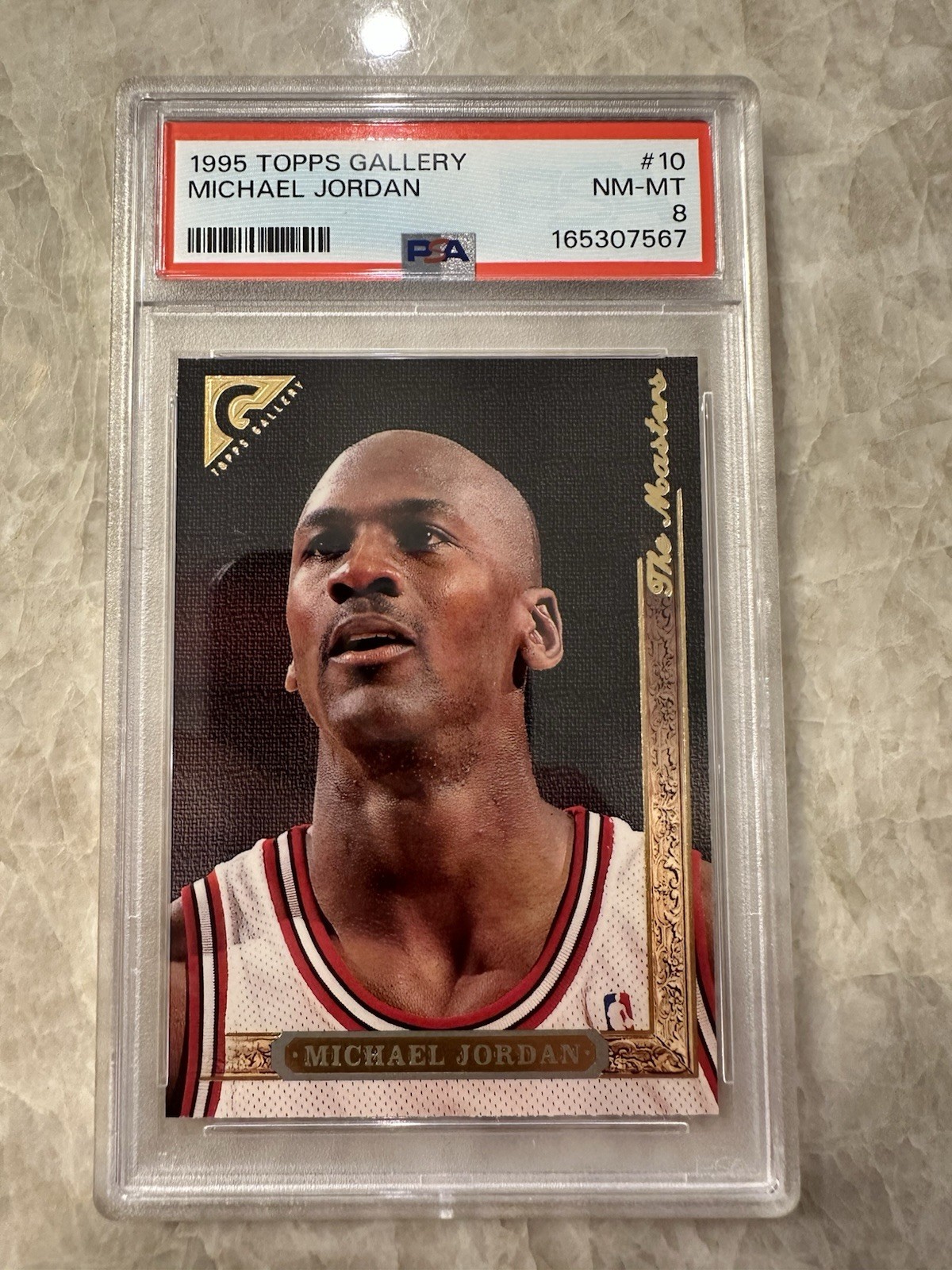 1995-96 Topps Gallery - The Masters Michael Jordan #10 PSA 8 NM-MT Card