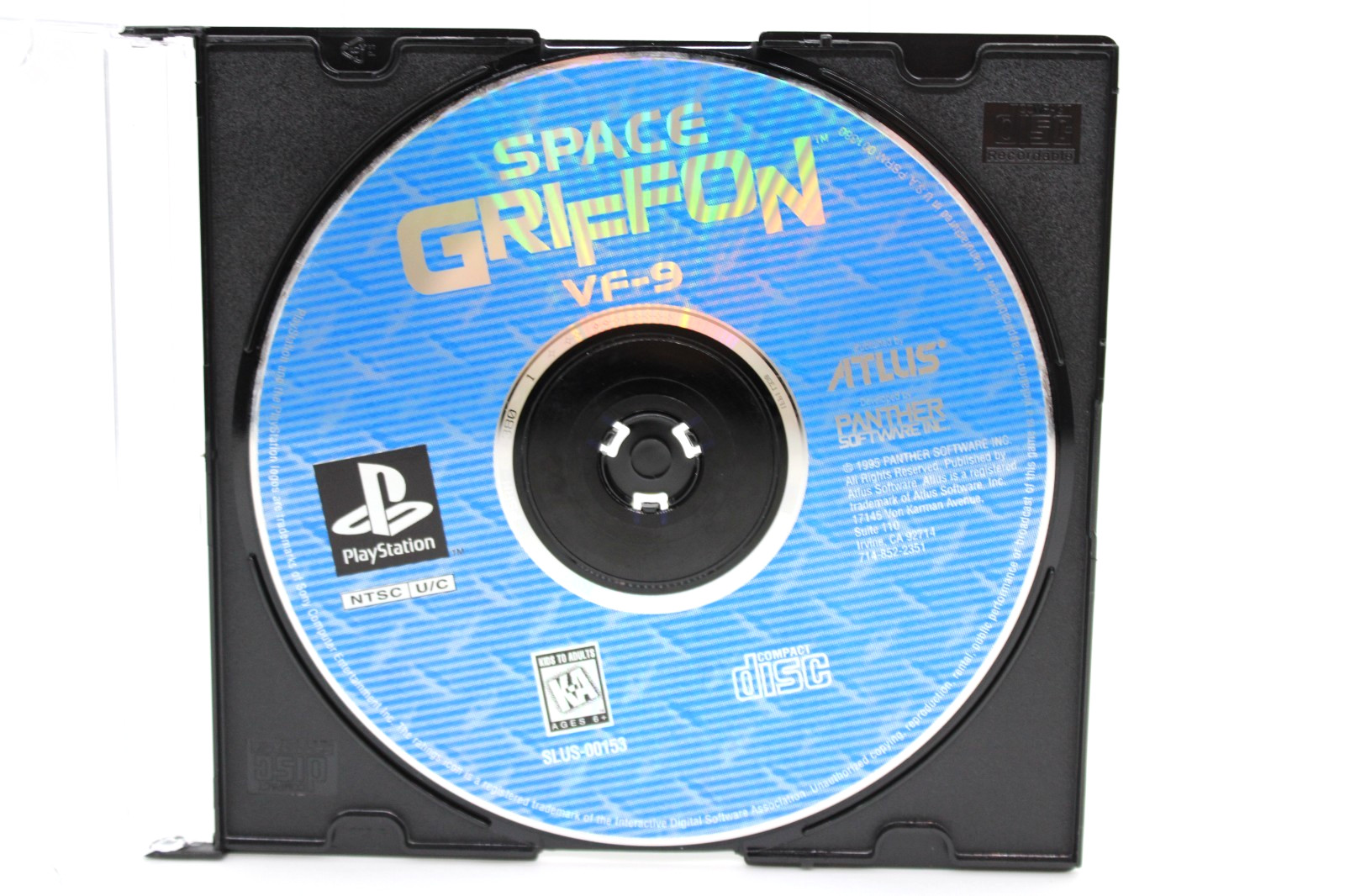 Refurbished PS1 Space Griffon VF-9 Disc Only Mint Clean Pristine Good Tested