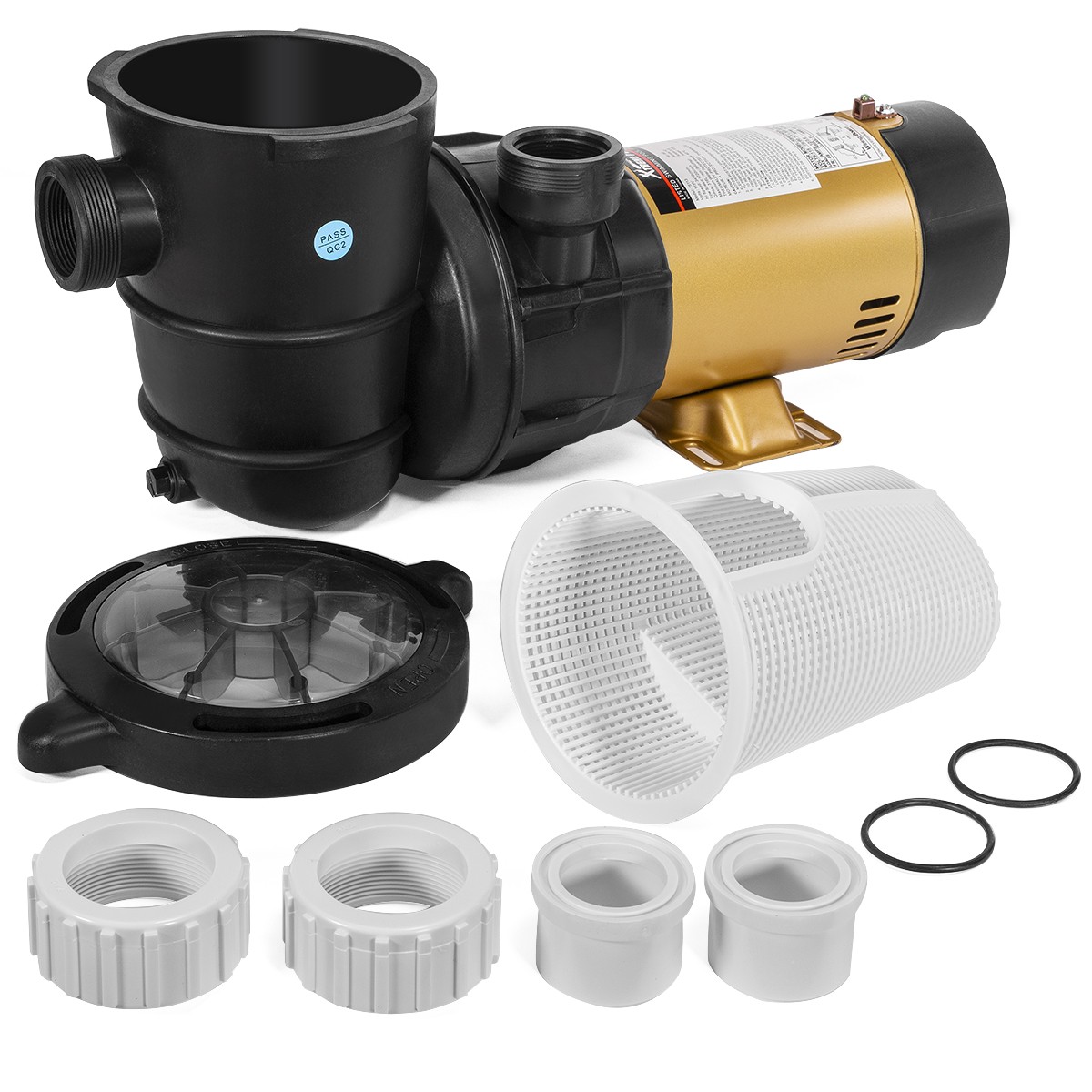 XtremepowerUS 1.5HP Two Speed Above Ground Swimming Pool Pump Energy Efficient