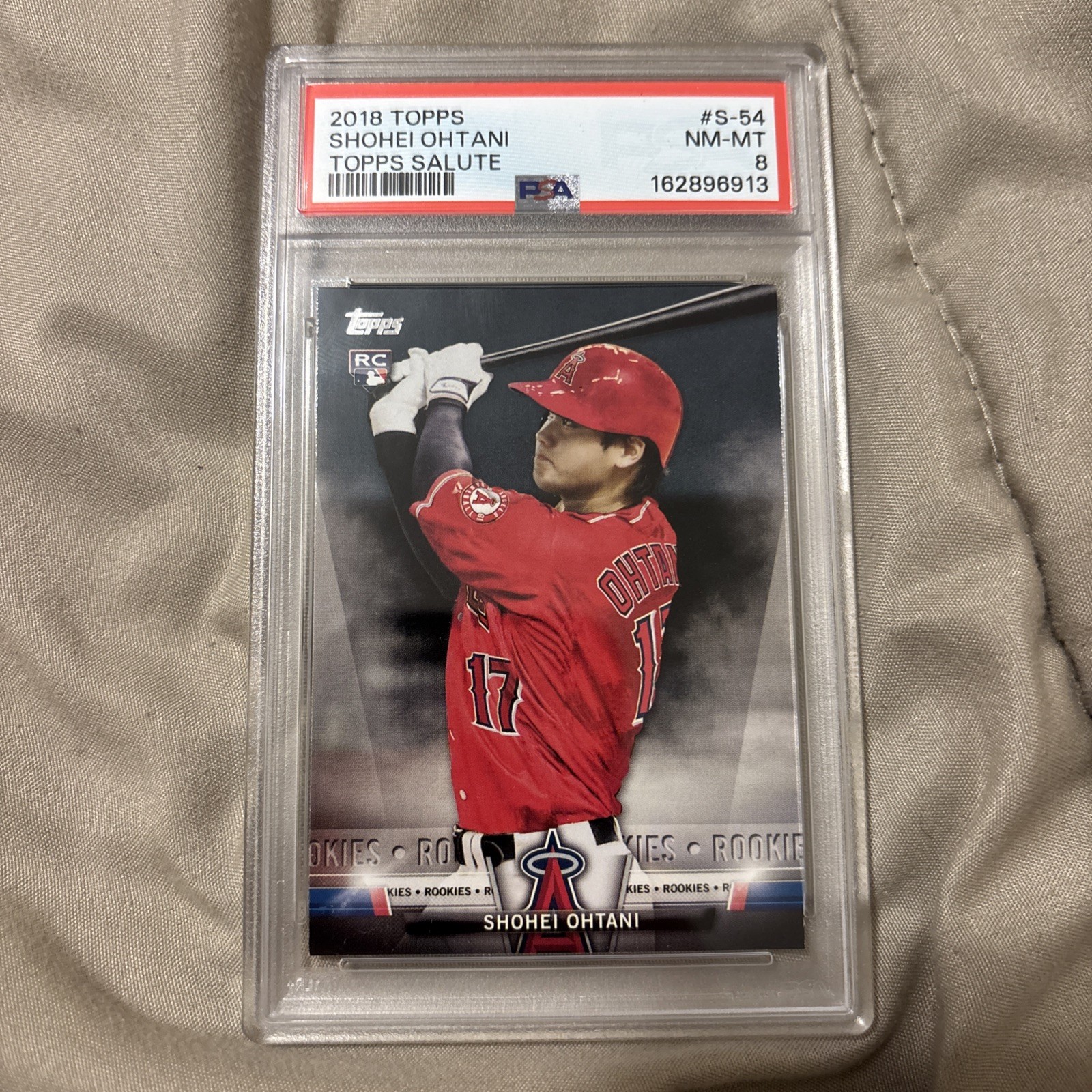 2018 Topps Salute Shohei Ohtani RC #S-54 PSA 8