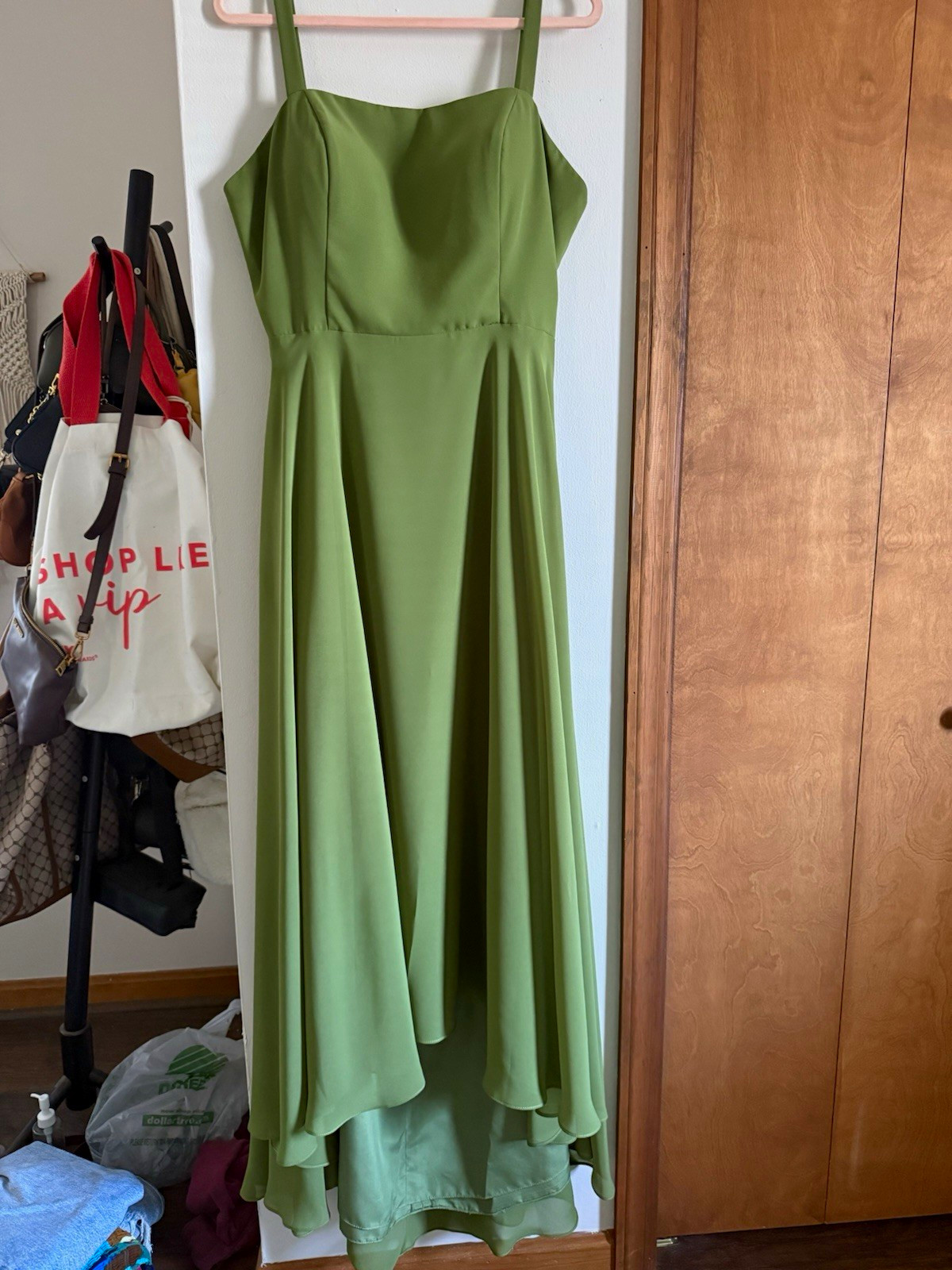 Christina Wu Celebrations Green Chiffon Sleeveless Plus Bridesmaid Dress 18 Christina Wu Celebrations Green Chiffon Sleeveless Plus Bridesmaid Dress 18