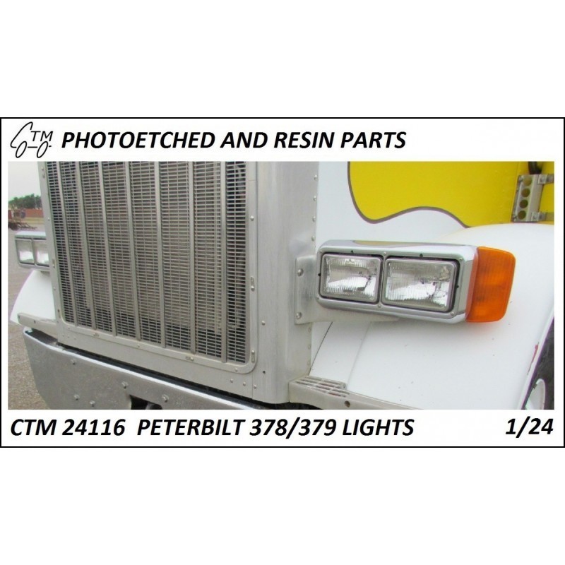 PETERBILT 378/379 PHOTOETCHED Lights CTM24116 1/24 scale PETERBILT 378/379 PHOTOETCHED Lights CTM24116 1/24 scale